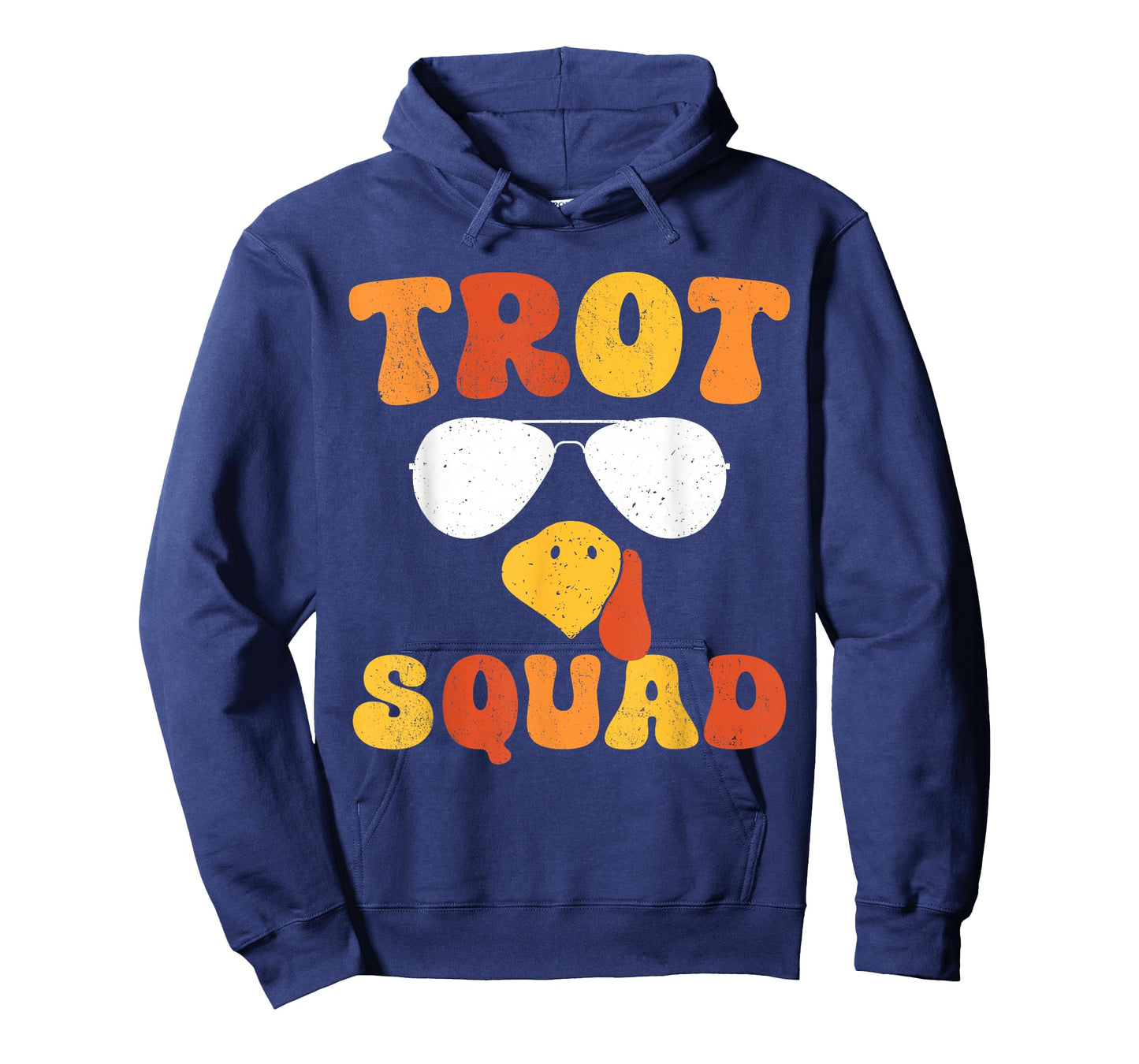 Running Turkey Sunglasses Trot Squad Thanksgiving T-Shirt