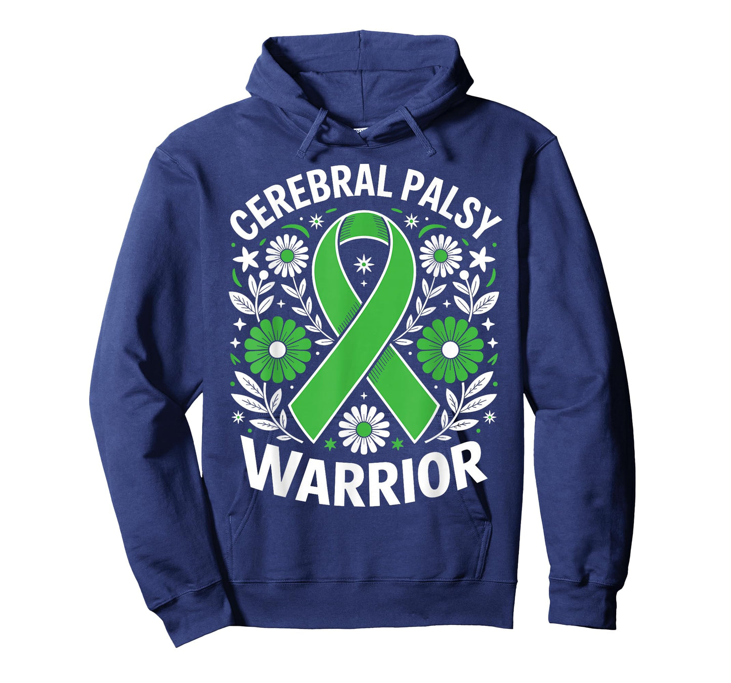 Cerebral Palsy Warrior Floral CP Awareness Ribbon Fighter T-Shirt
