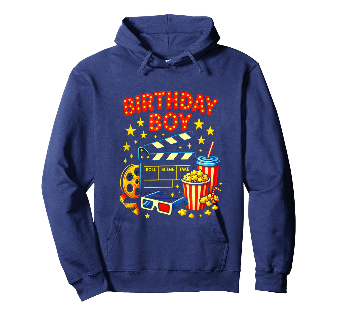 Birthday BOY - Movie Night Party Cinema Popcorn T-Shirt