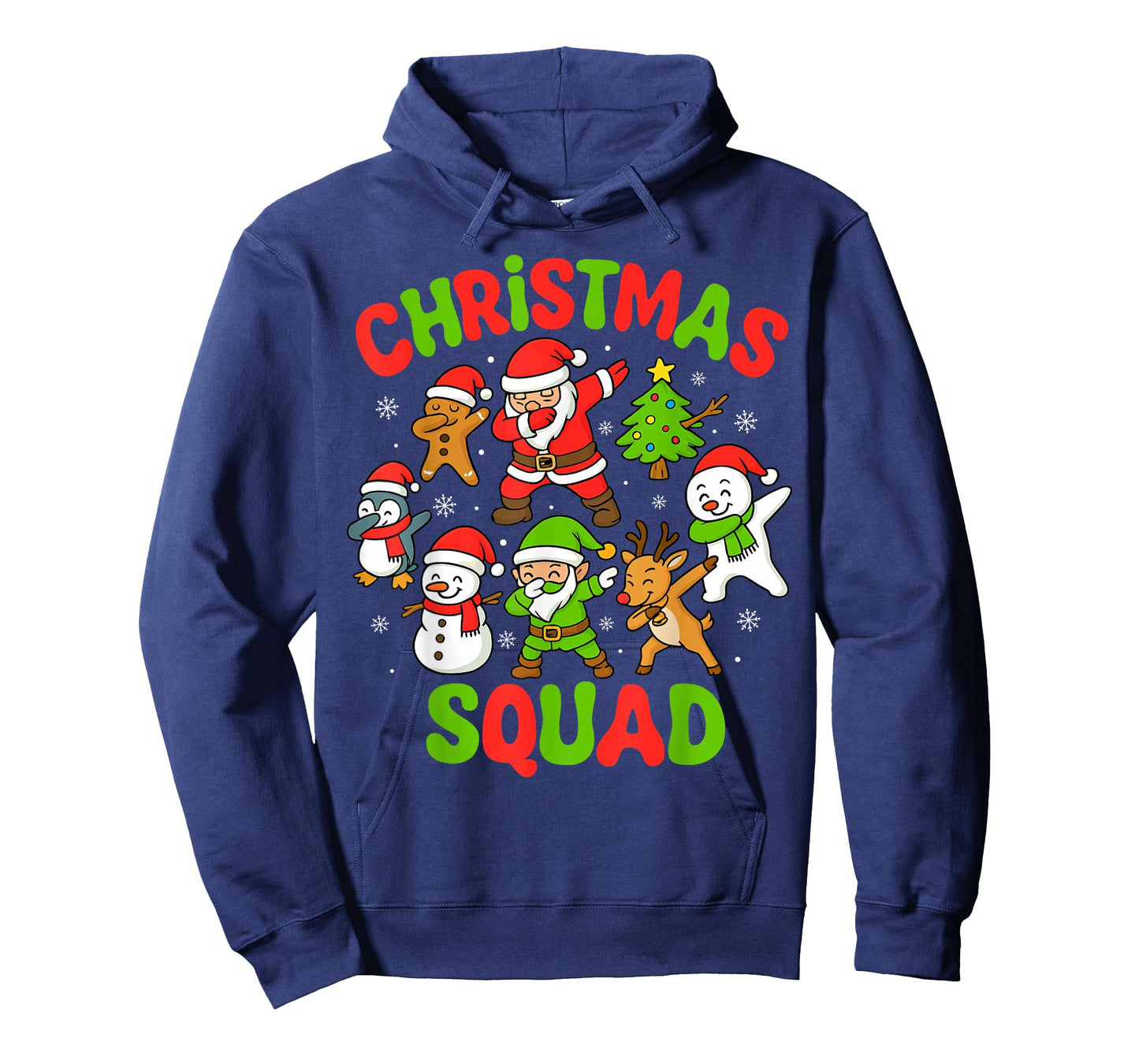 Christmas Squad Dabbing Santa for Family Youth Boys Coworker T-Shirt