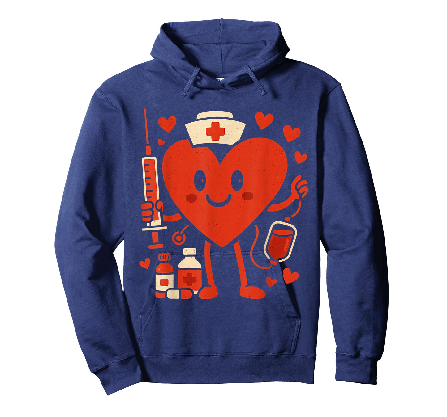 Valentines Day Nurse Heart Funny Nursing Scrub Top Rn Women T-Shirt