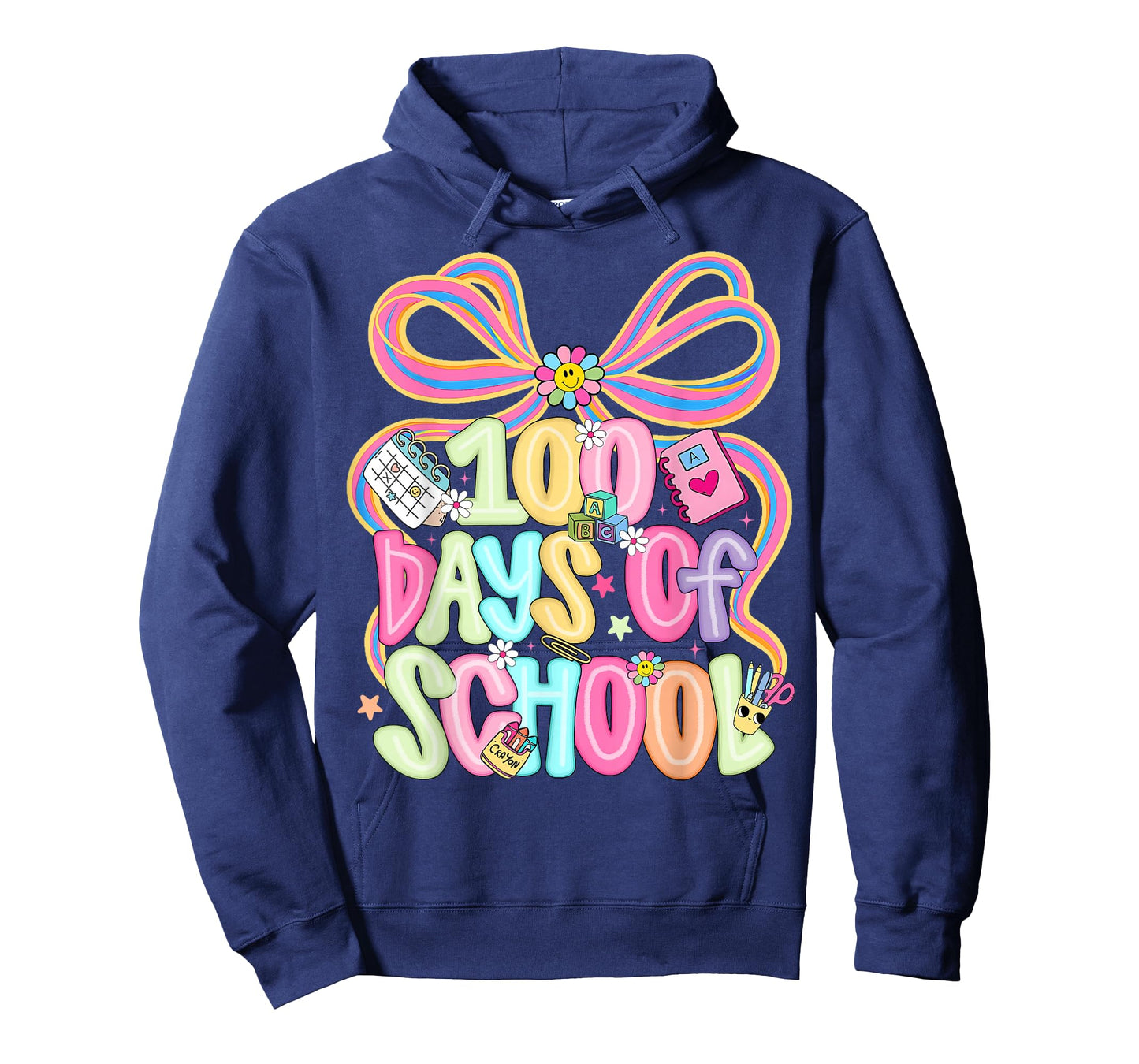 Happy 100 Days of School Coquette Bow Girl Women Teacher T-Shirt