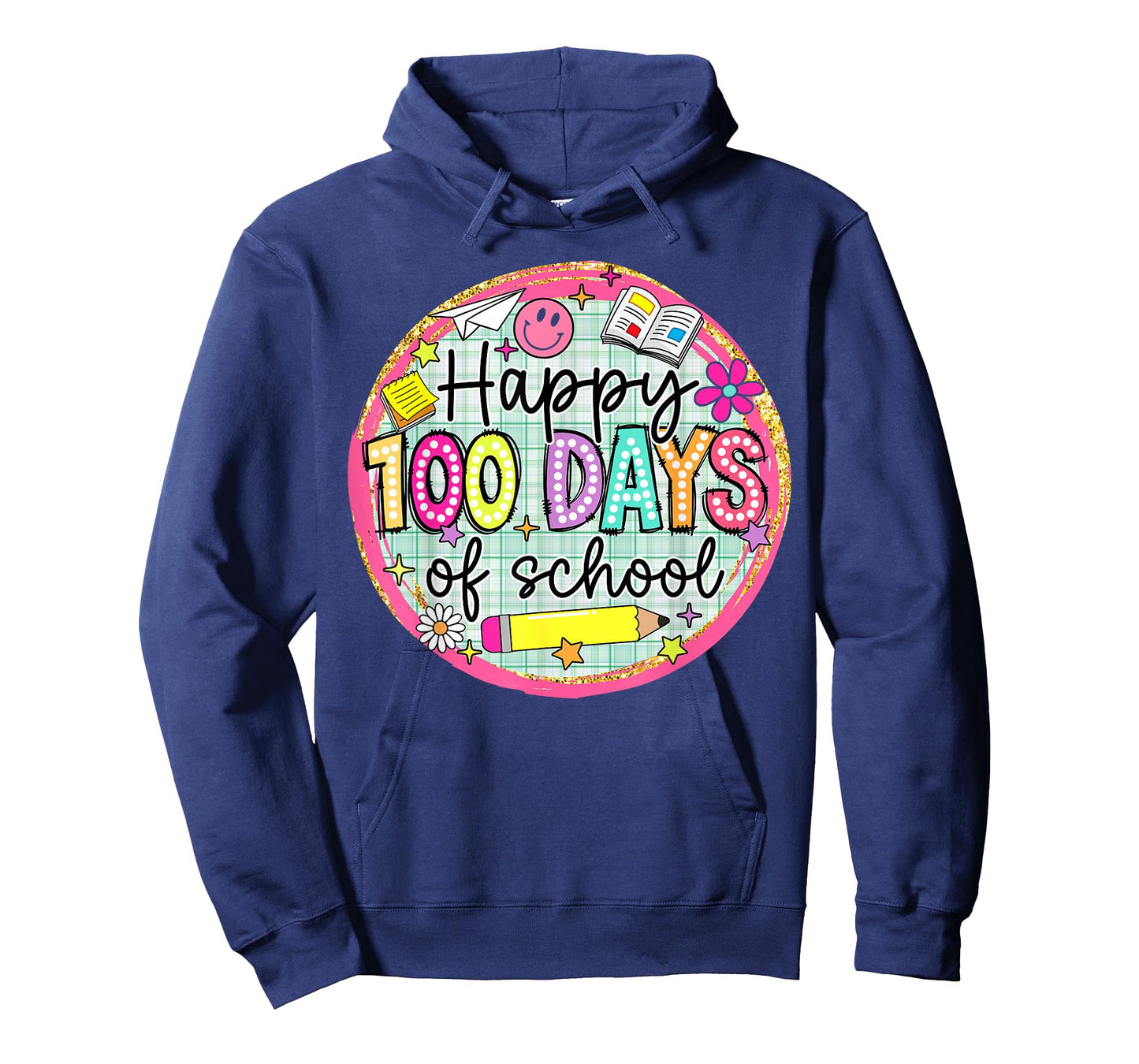 Happy 100 Days of School Pencil Kids Teachers Students T-Shirt