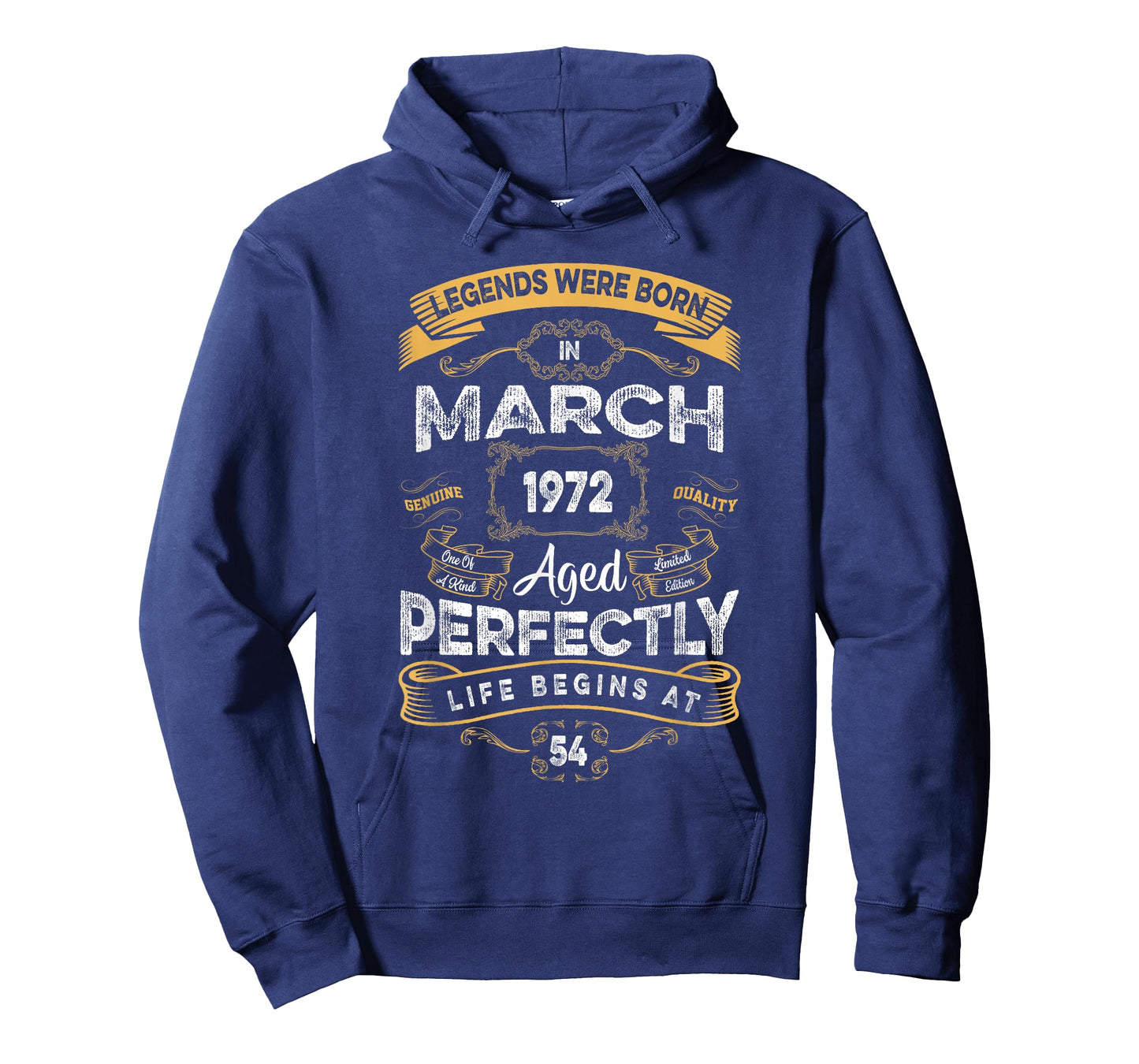 Retro 54th Birthday Legends were Born in March 1972 T-Shirt