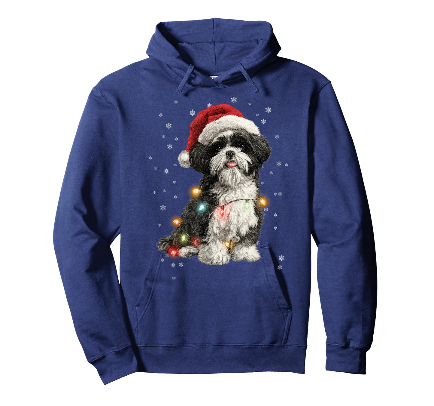 Christmas Dog Shih Tzu Santa Xmas Women Men Kids T-Shirt