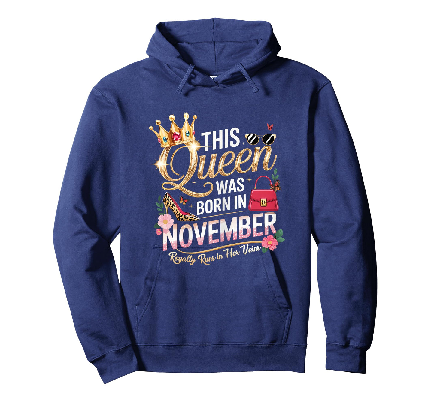 This Queen was Born in November Birthday Royal Women T-Shirt