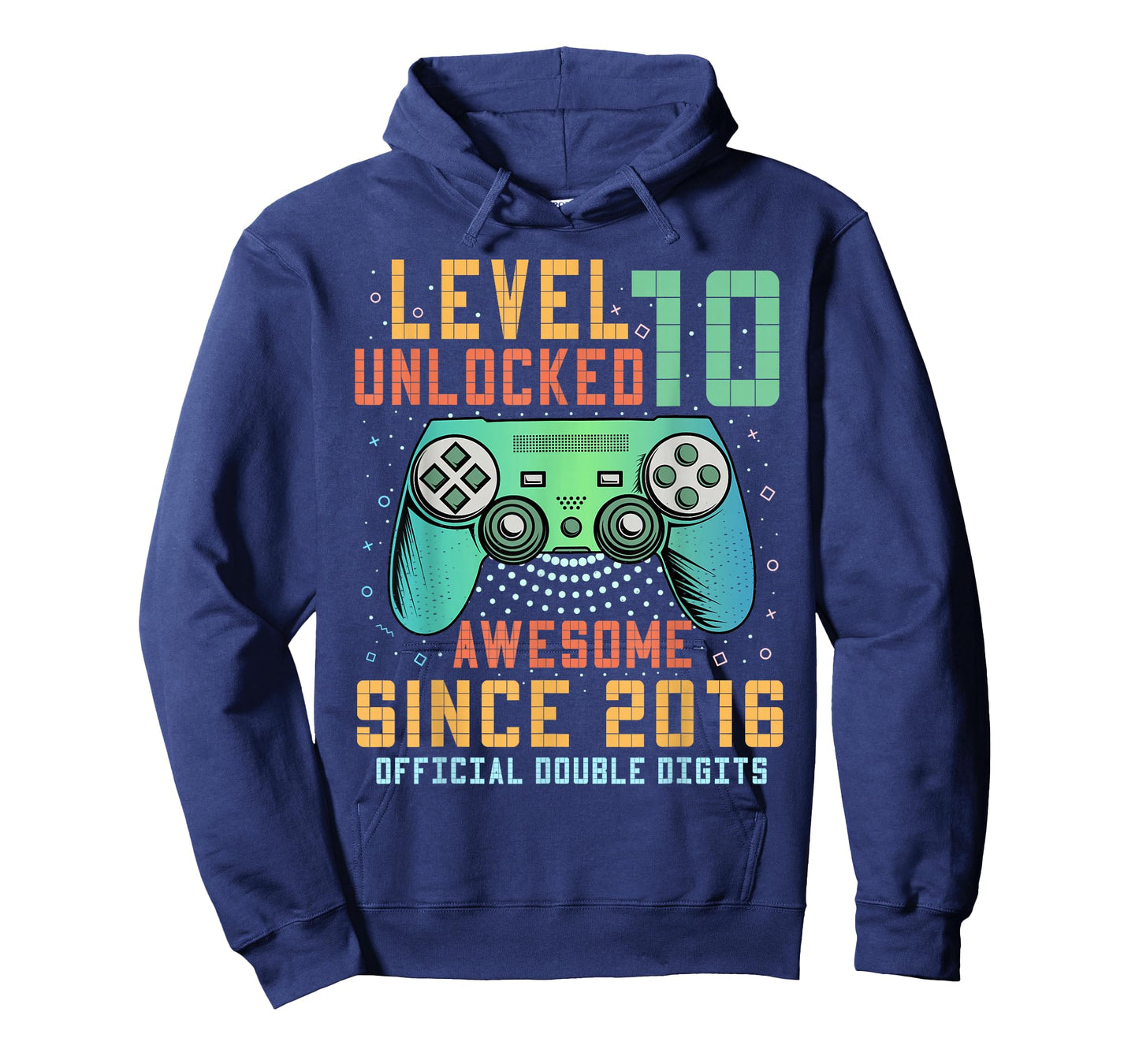 Level 10 Unlocked Official Double Digits 10th Birthday Boy T-Shirt