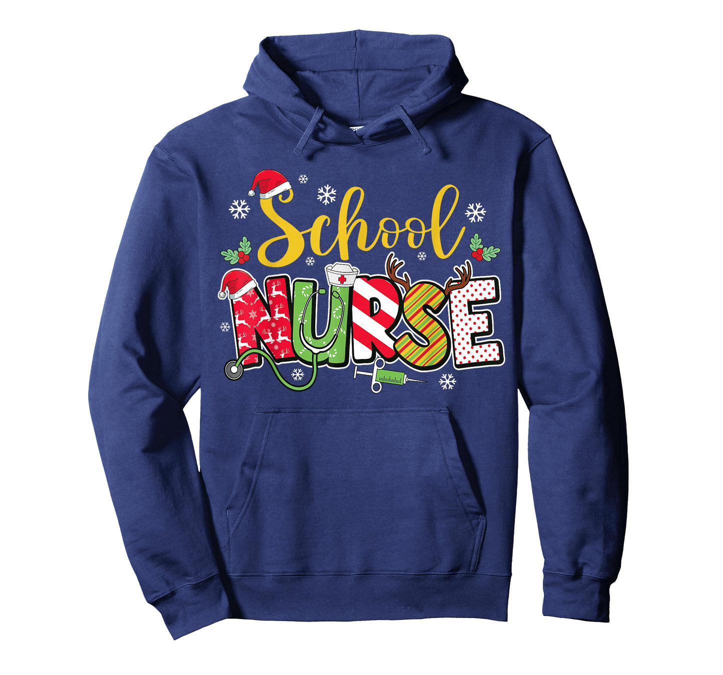 School Nurse Christmas Cute Xmas Nursing Holiday T-Shirt