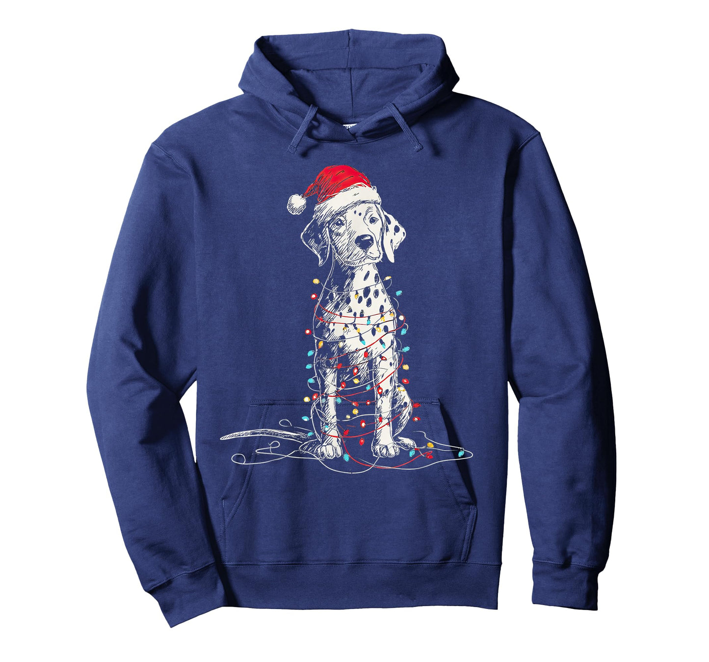Funny Dalmatian Christmas Graphics Dog Lights Lover Owner T-Shirt
