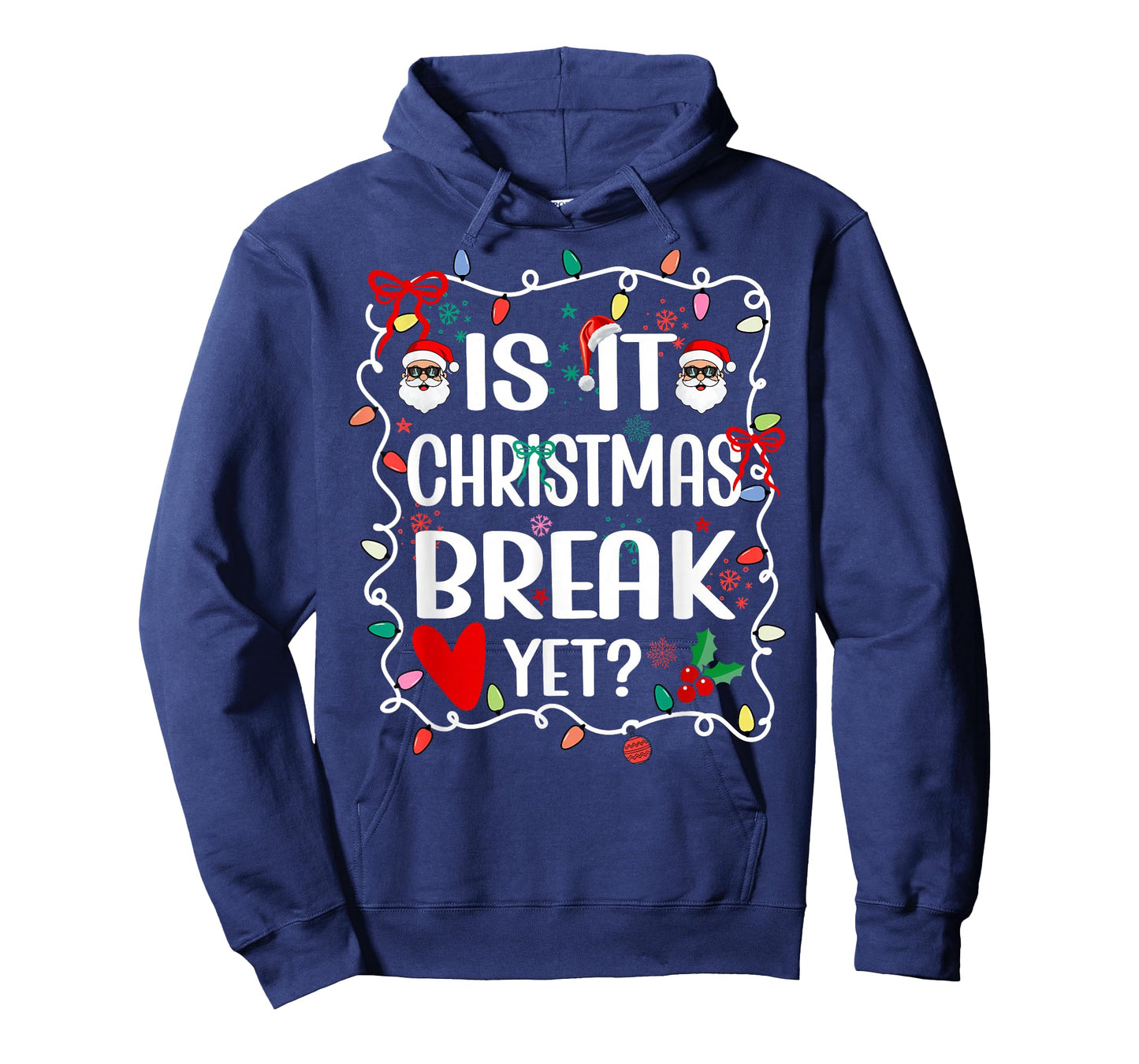 is It Christmas Break Yet Funny Christmas Teacher T-Shirt