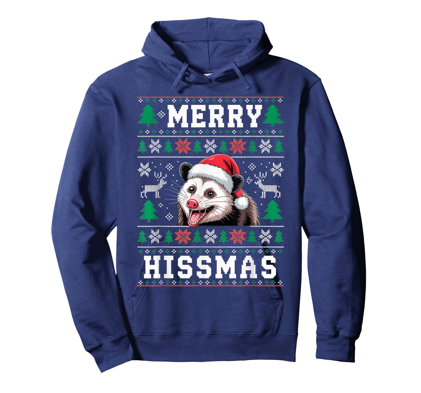 Merry Hissmas Possum Lovers Opossum Christmas Funny Xmas T-Shirt