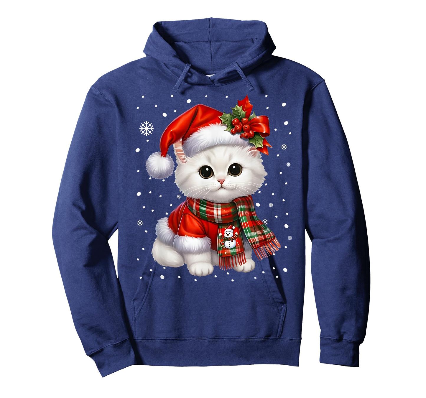 Cat Christmas Kitten Meowy Cat Lover Xmas T-Shirt