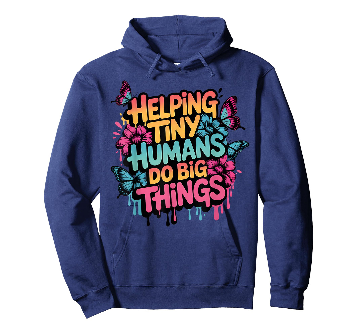 Helping Tiny Humans Do Big Things Butterfly Cute Teacher T-Shirt