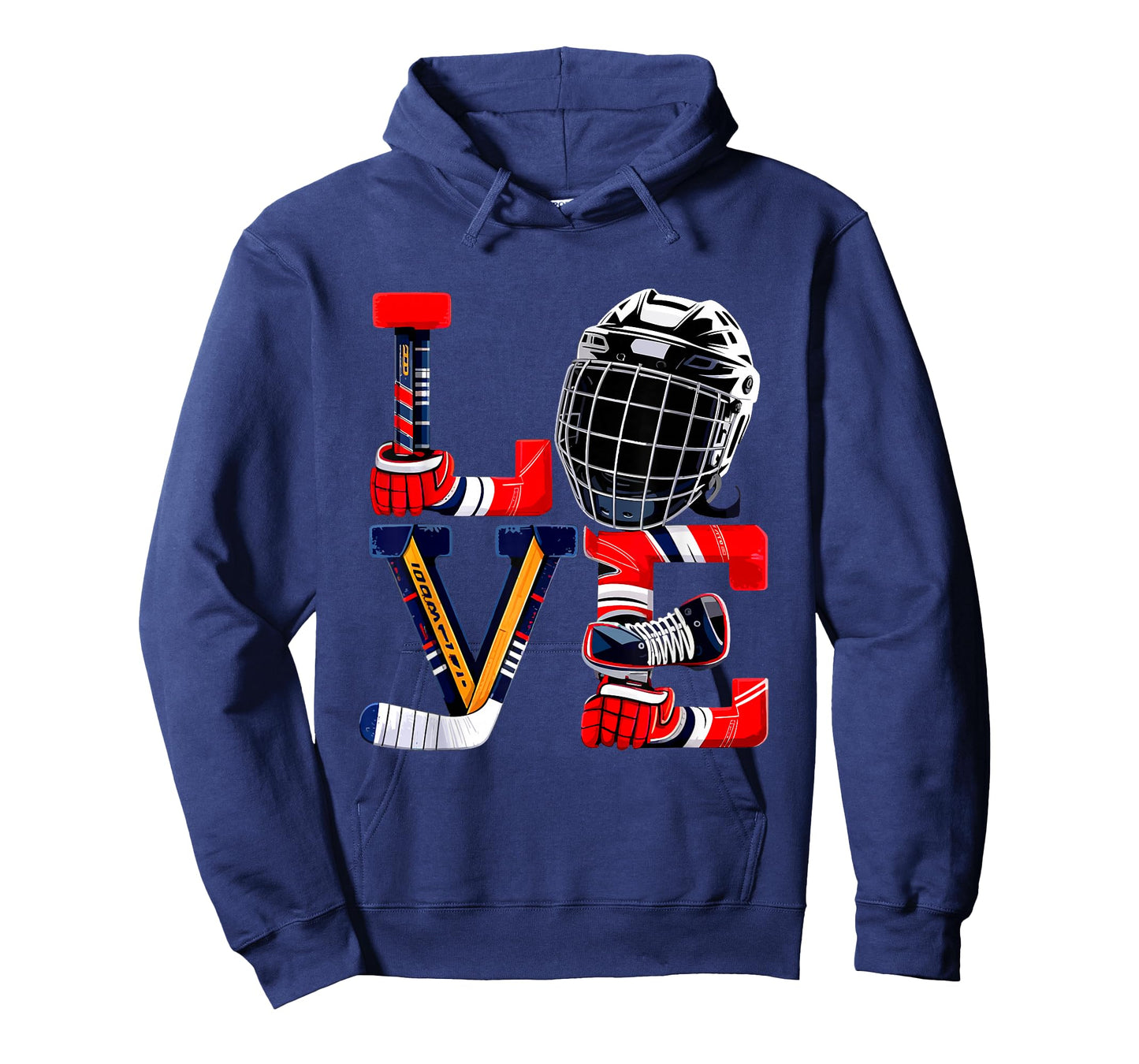 Valentines Day Love Ice Hockey Items Men Boys Kids Teens T-Shirt