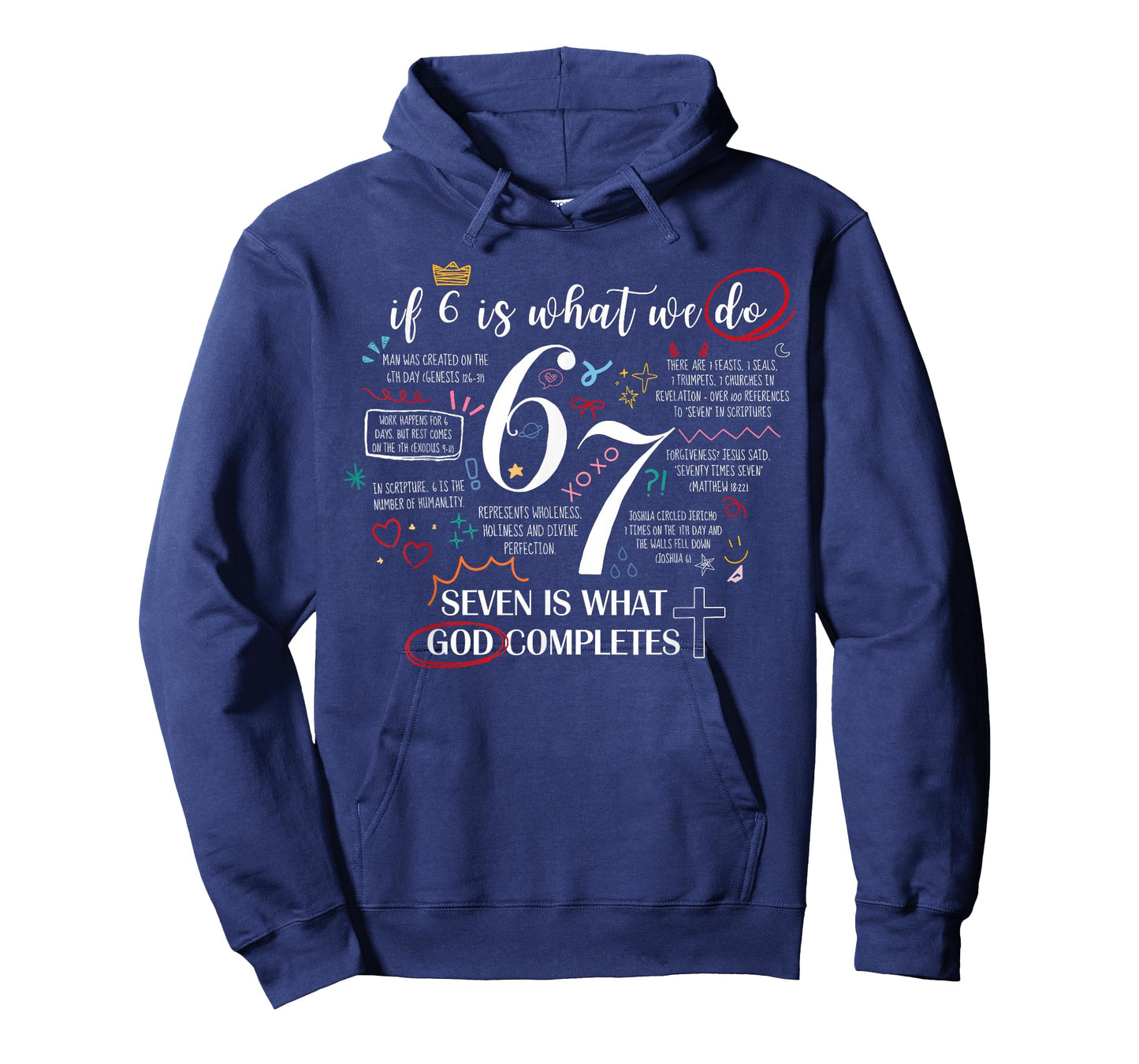 Funny What God Completes 6 7 Meme Jesus Christian Bible T-Shirt