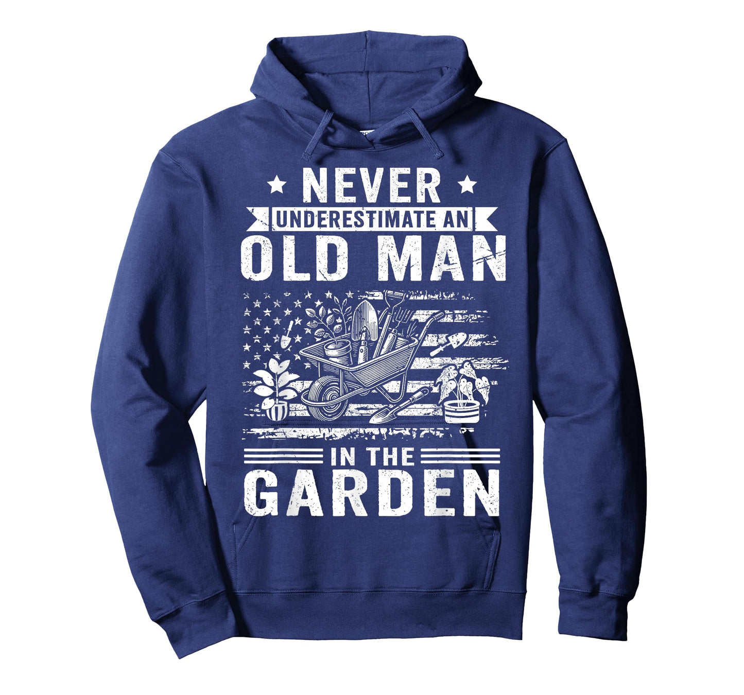 Never Underestimate an Old Man in The Garden Funny Gardening T-Shirt