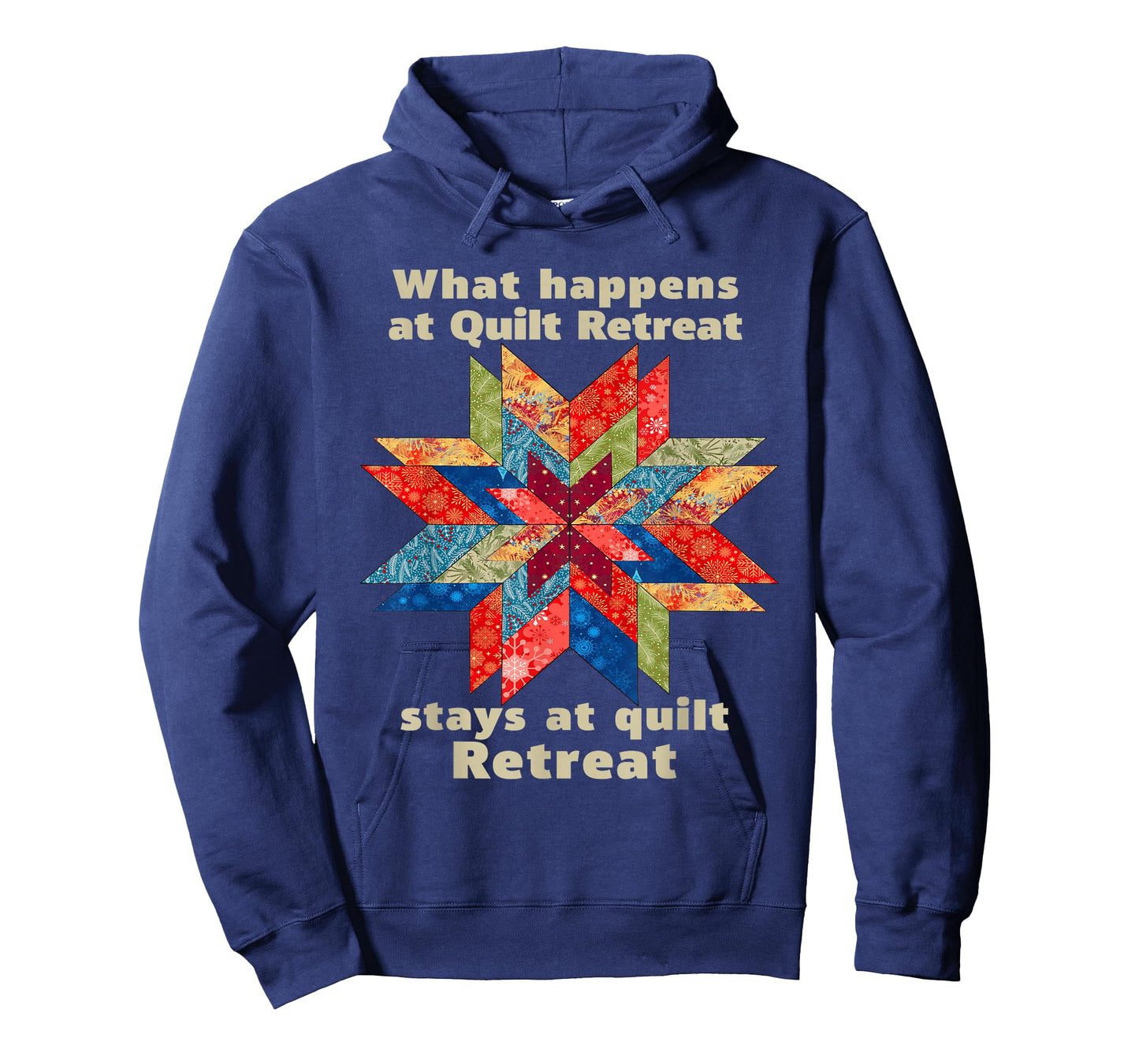 Sewing Mom Quilting Christmas What Happens at Quilt Retreat T-Shirt