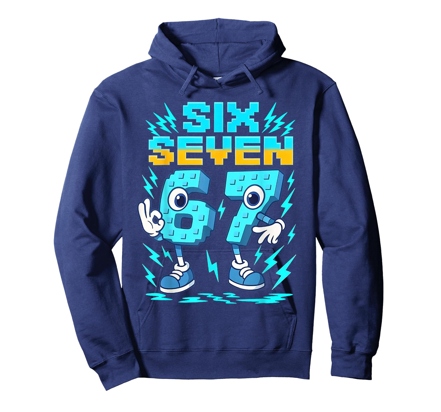 Funny Meme 67 Italian Brainrot Six Seven Gaming Kids Boys T-Shirt