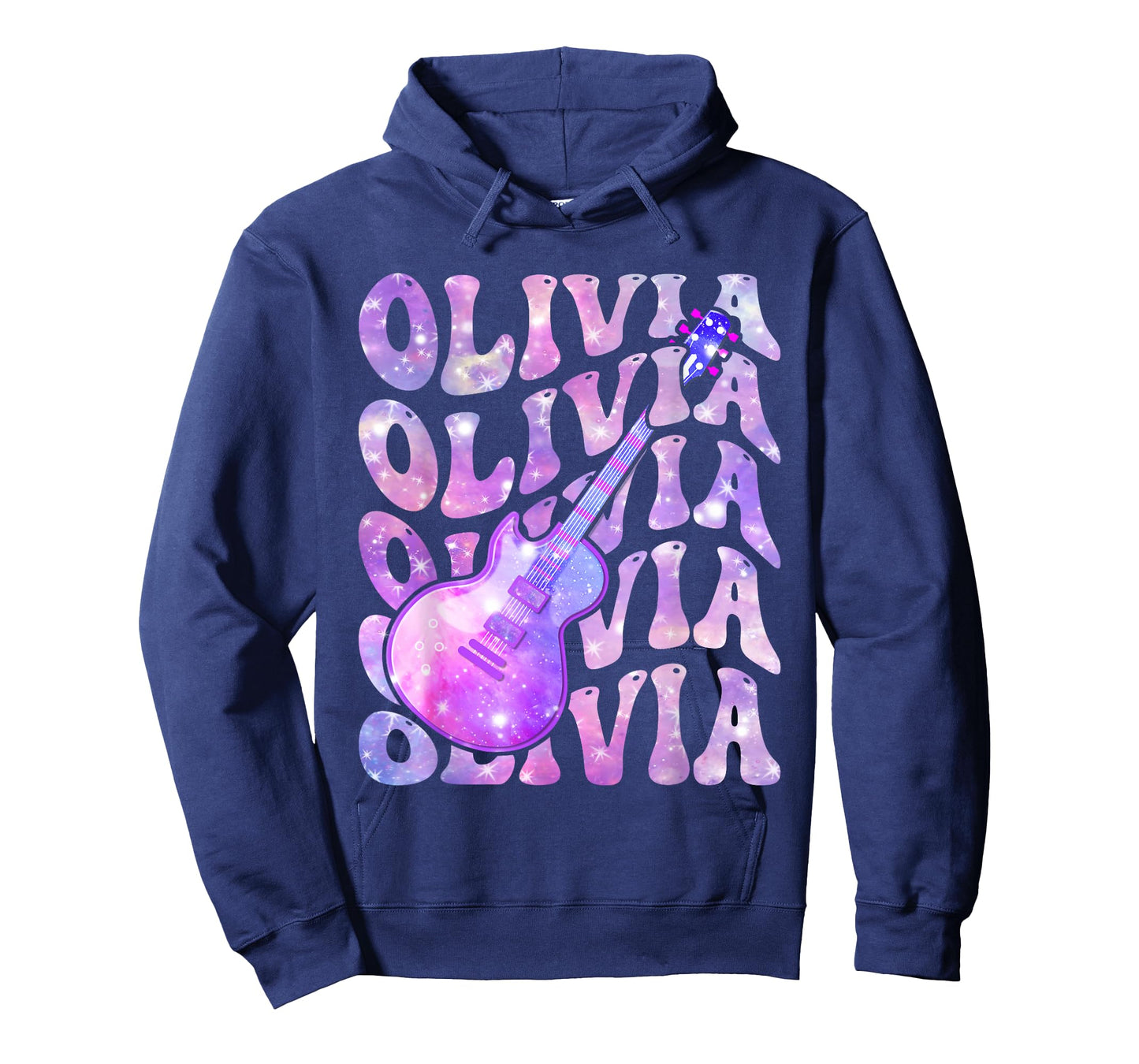 Olivia First Name I Love Olivia Girl Groovy 80's T-Shirt