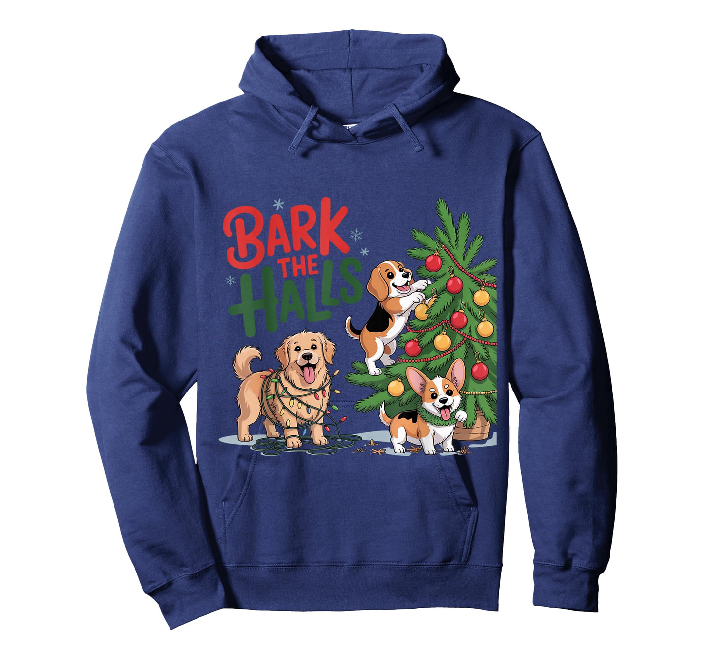 Bark The Halls Funny Christmas Dog Shirt T-Shirt