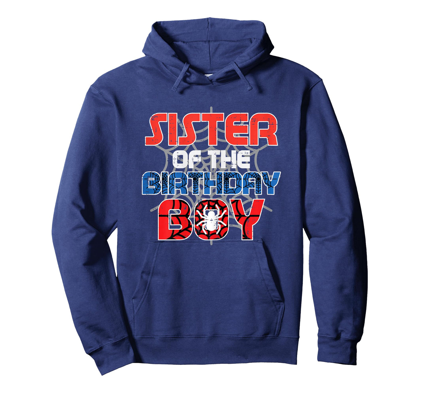 Sister of Birthday Boy Spider Family Bday Party Girls Kids T-Shirt