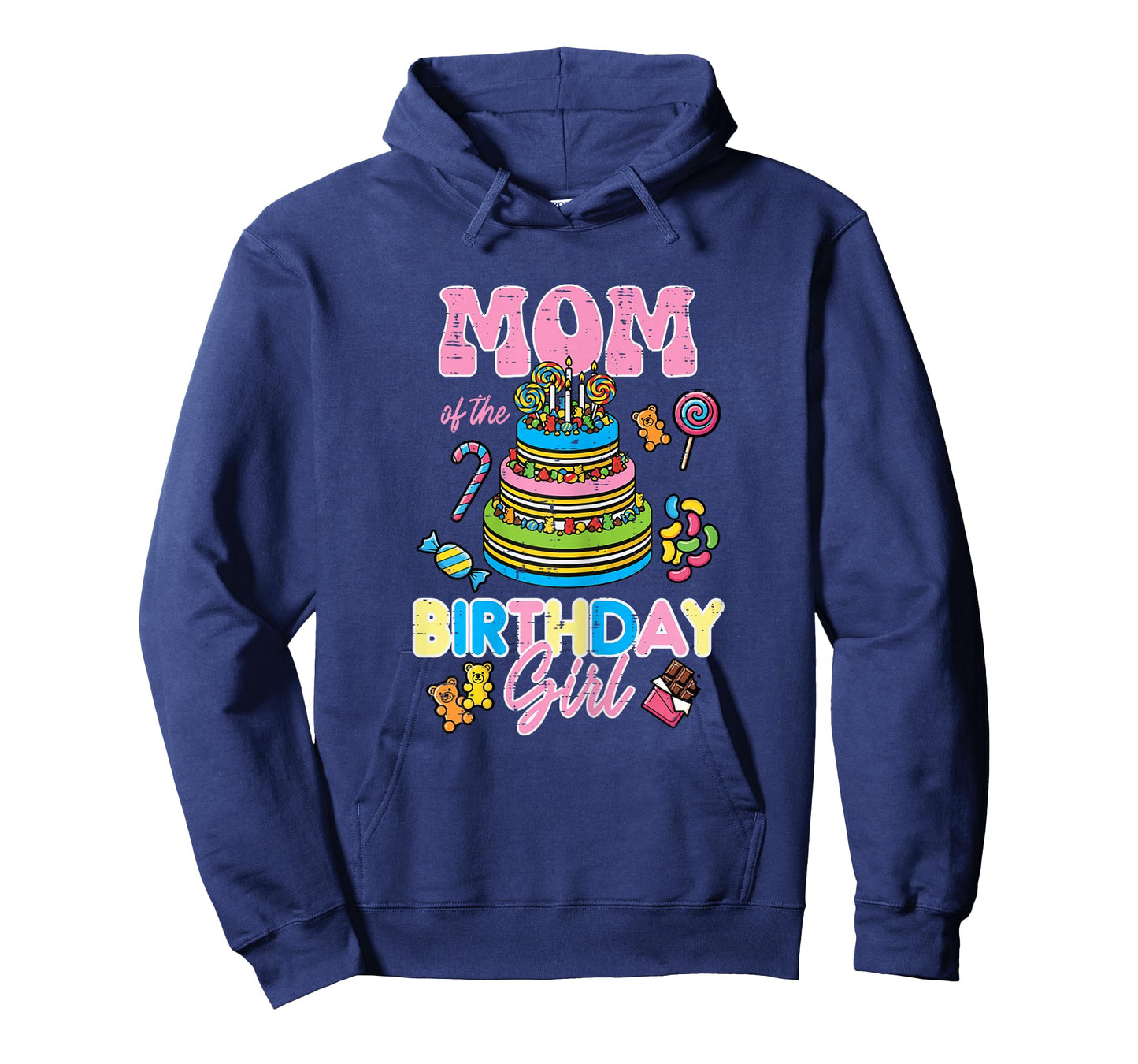 Mom of Birthday Girl Cake Bday Party Family Matching Women T-Shirt