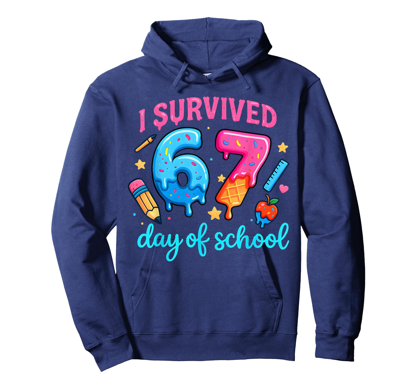 I Survived 67 Days of School Six Seven Meme Teacher Student T-Shirt