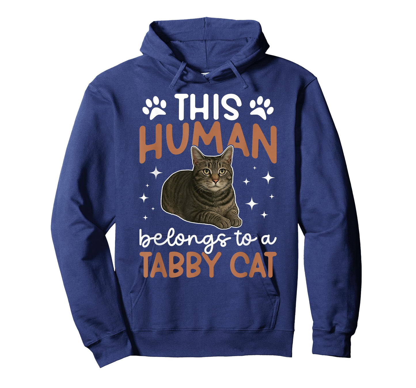 Human Belongs to Gray Tabby Cat Owner Grey Tabby Cat Lover T-Shirt
