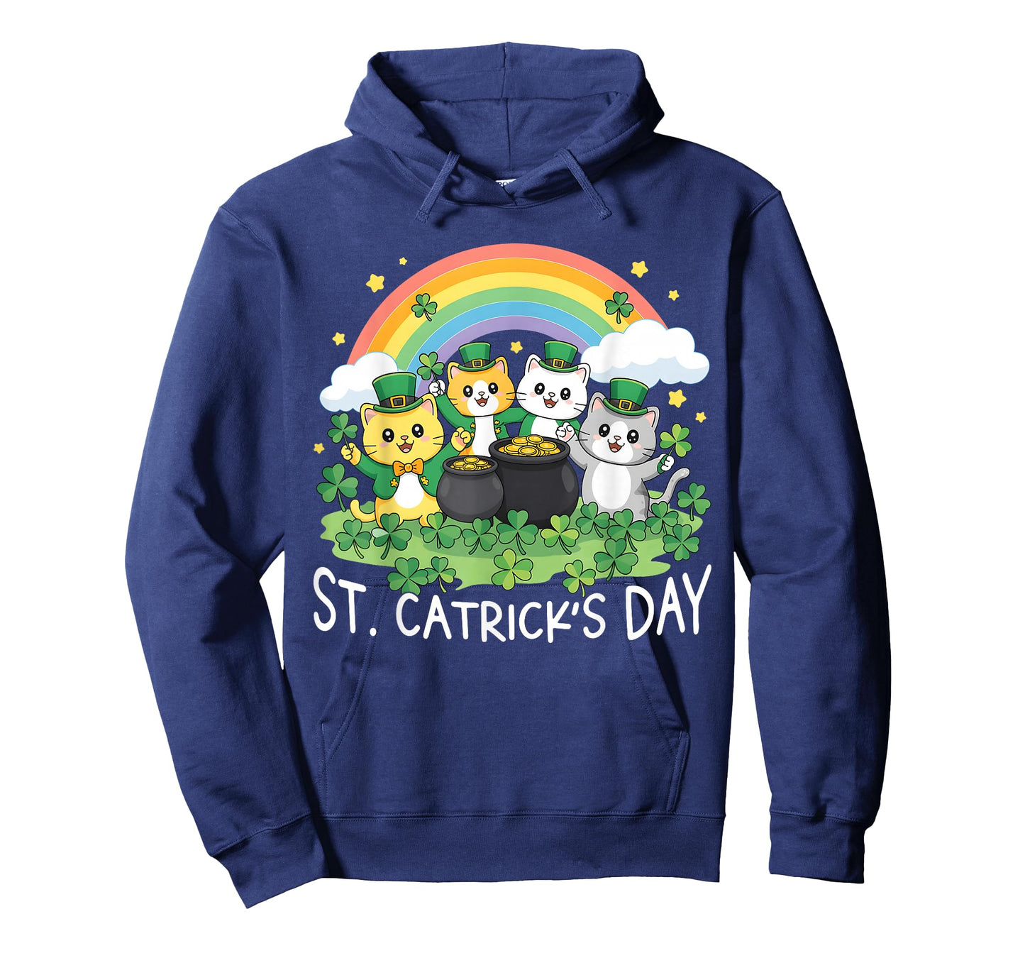 St Patricks Day Patricks Funny Cats Saint Pattys Boy Girl T-Shirt