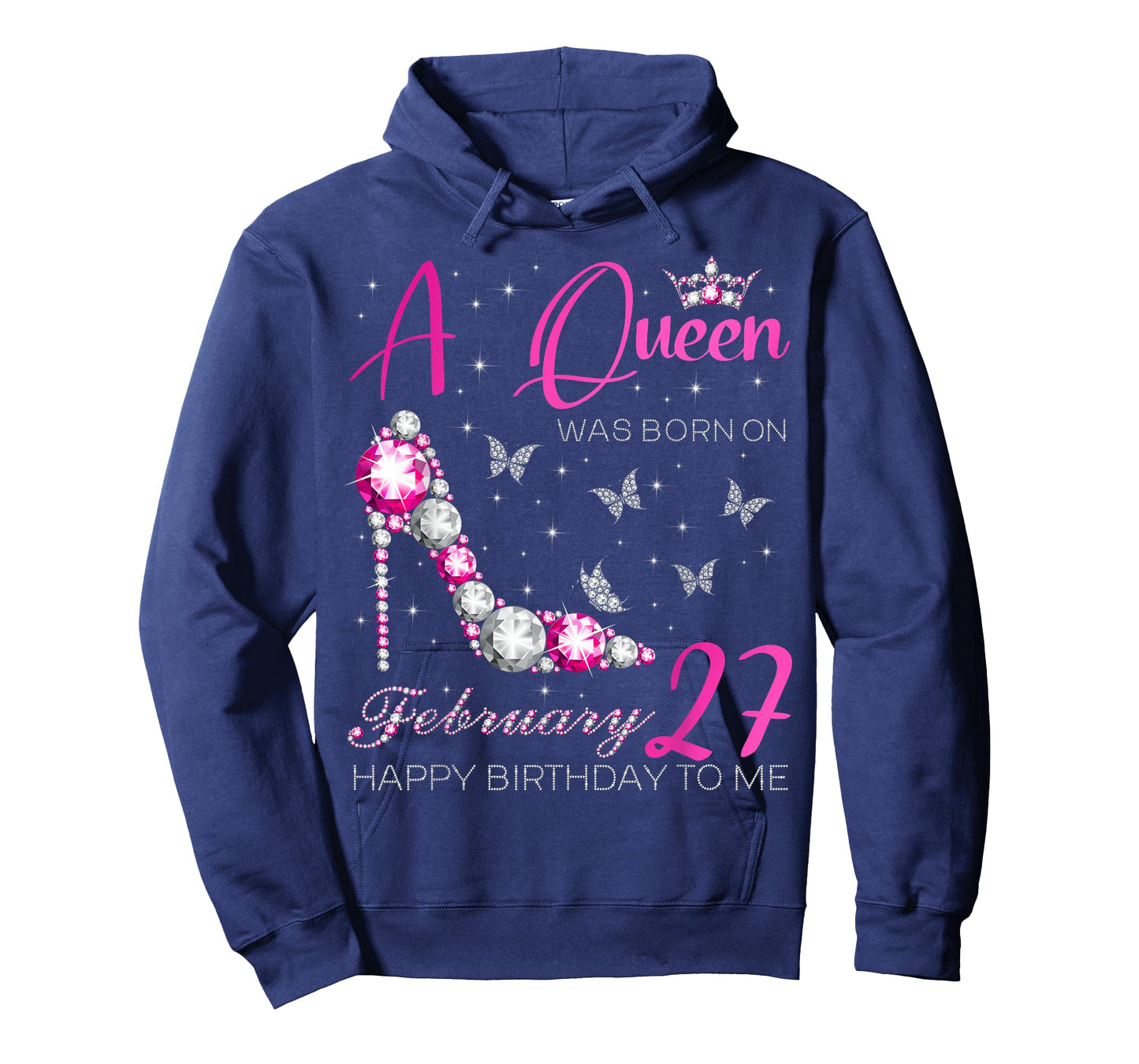 A Queen was Born on February 27, 27th February Bday Party T-Shirt