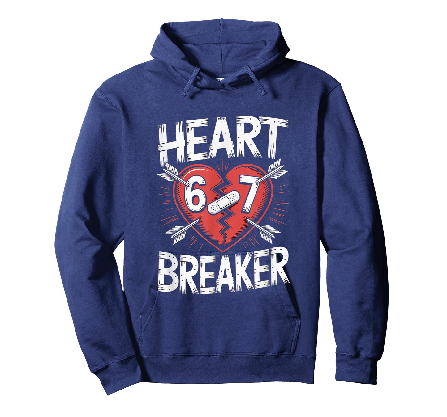 Heart Breaker 67 SEIS Siete Skate Valentine Six Seven Meme T-Shirt