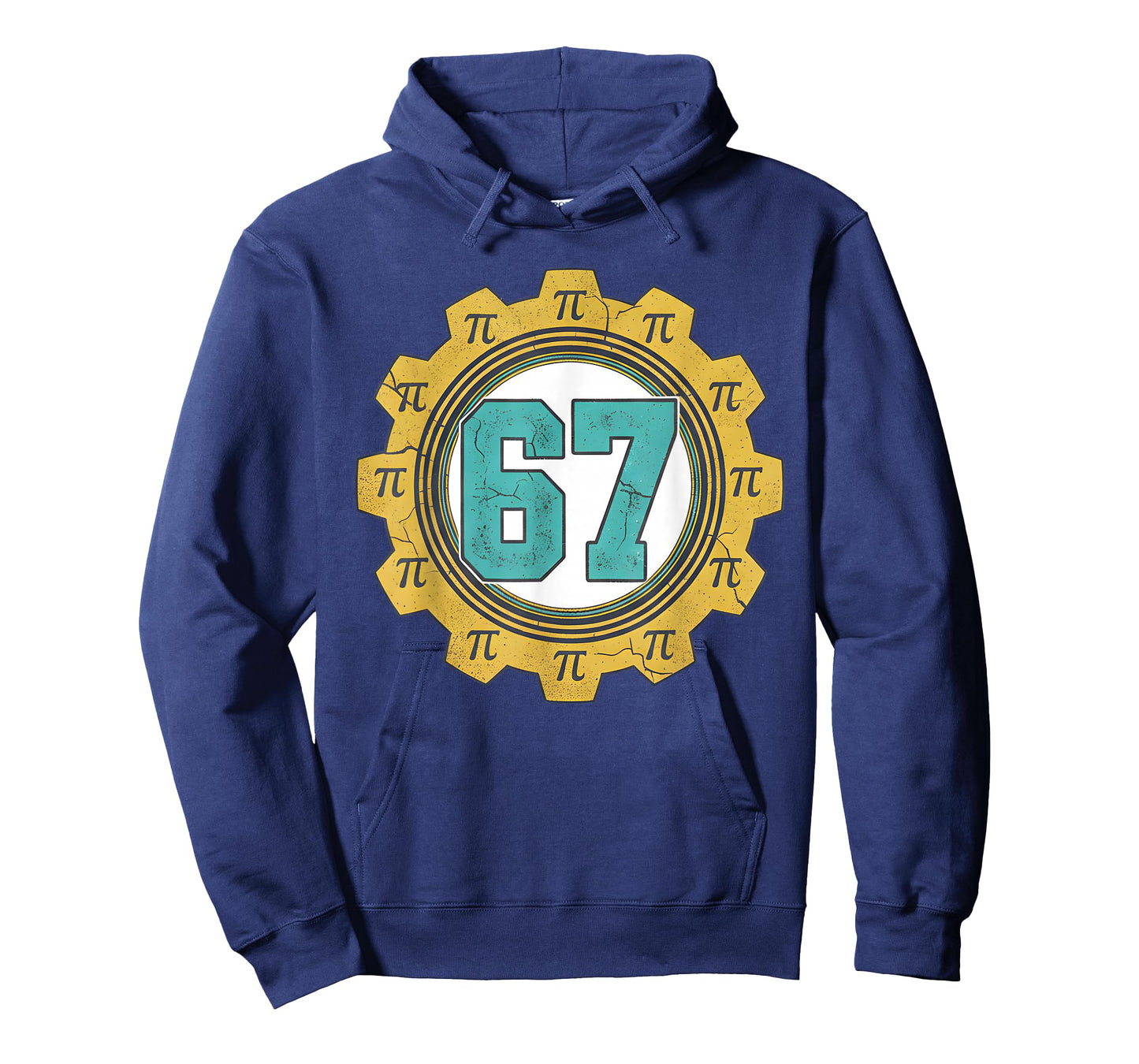 Vintage 6 7 Number 67 Pi Day for Math Science Teacher T-Shirt