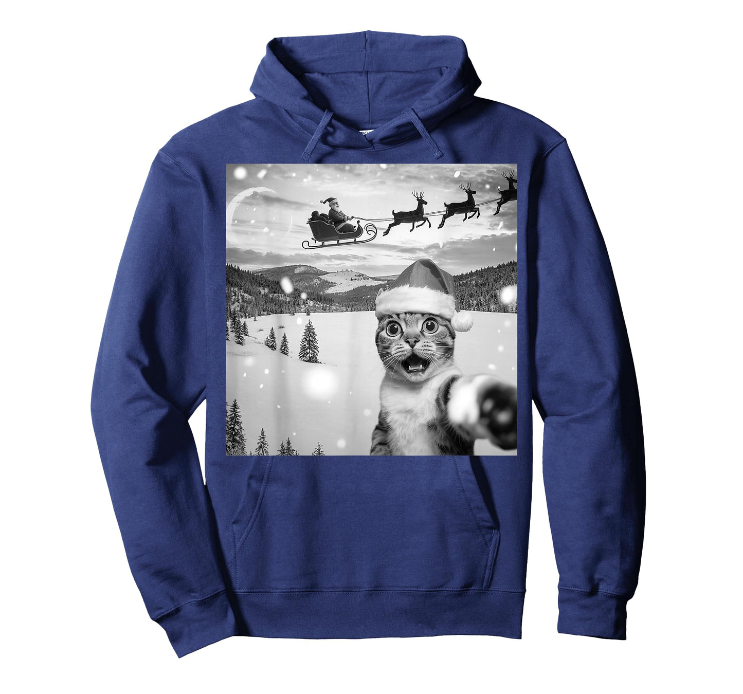 Cat Selfie with Santa T-Shirt