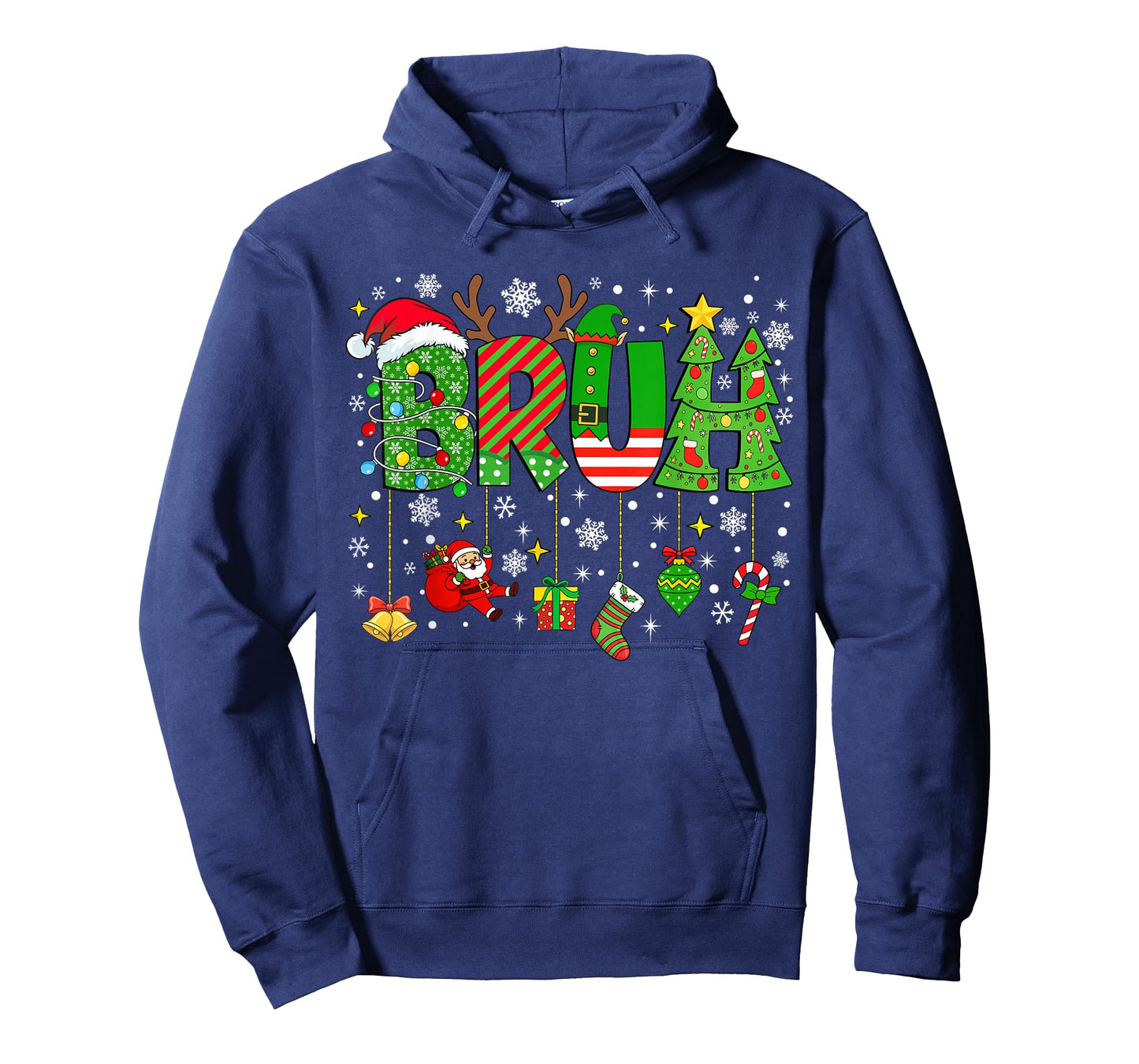 Bruh Meme Funny Christmas Saying Bro Greeting Teens Boys Men T-Shirt