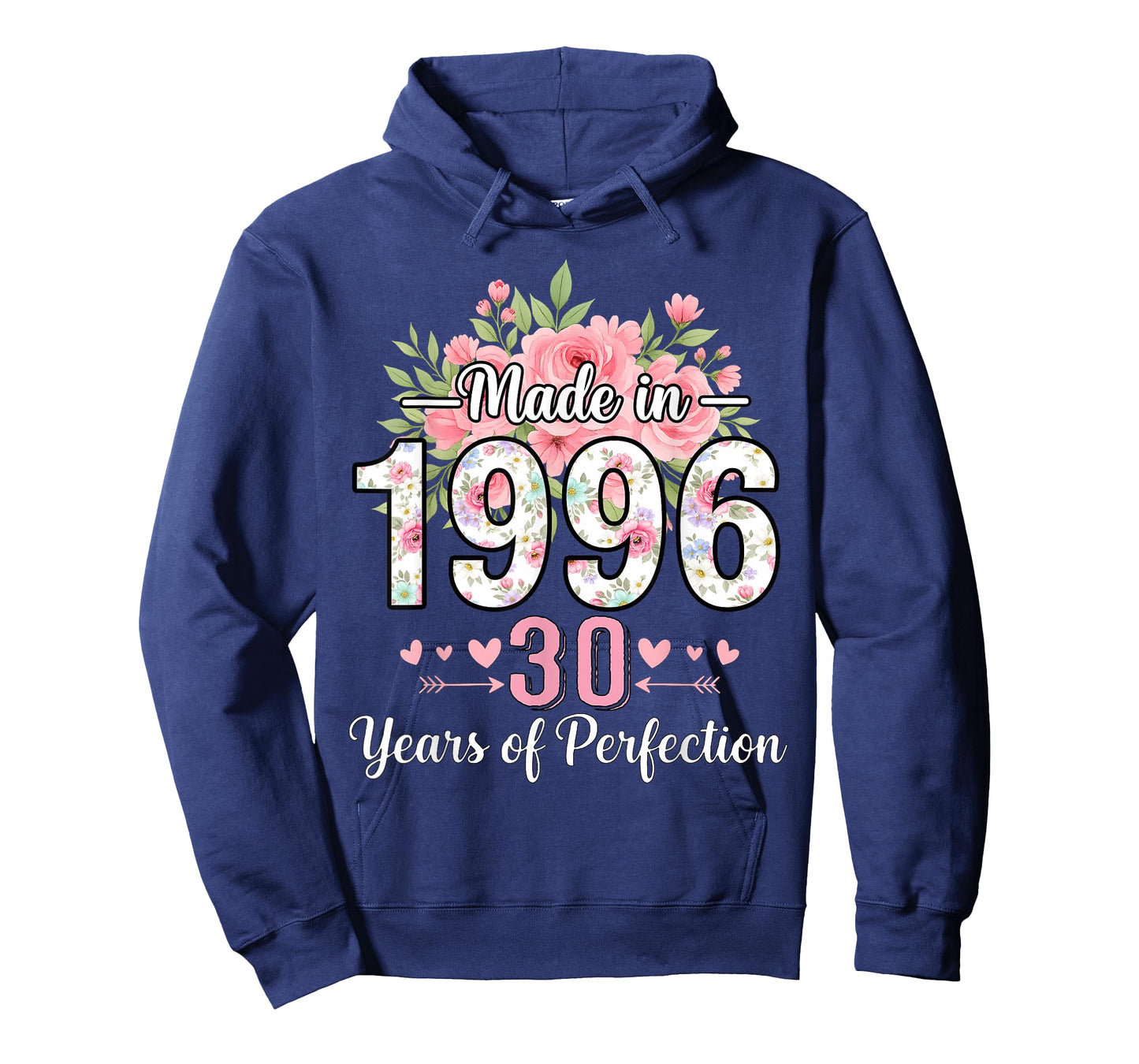 Made in 1996 Floral 30th Birthday Gifts Women 30 Years Old T-Shirt