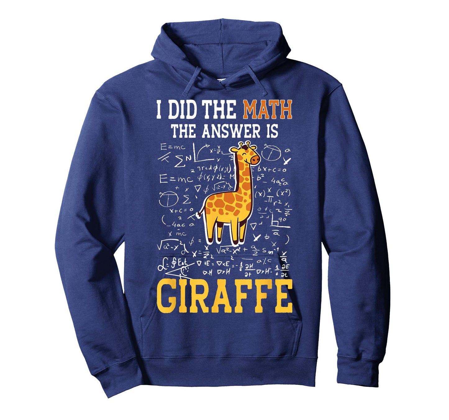 I Did The Math The Answer is Giraffe Funny Math Teacher T-Shirt