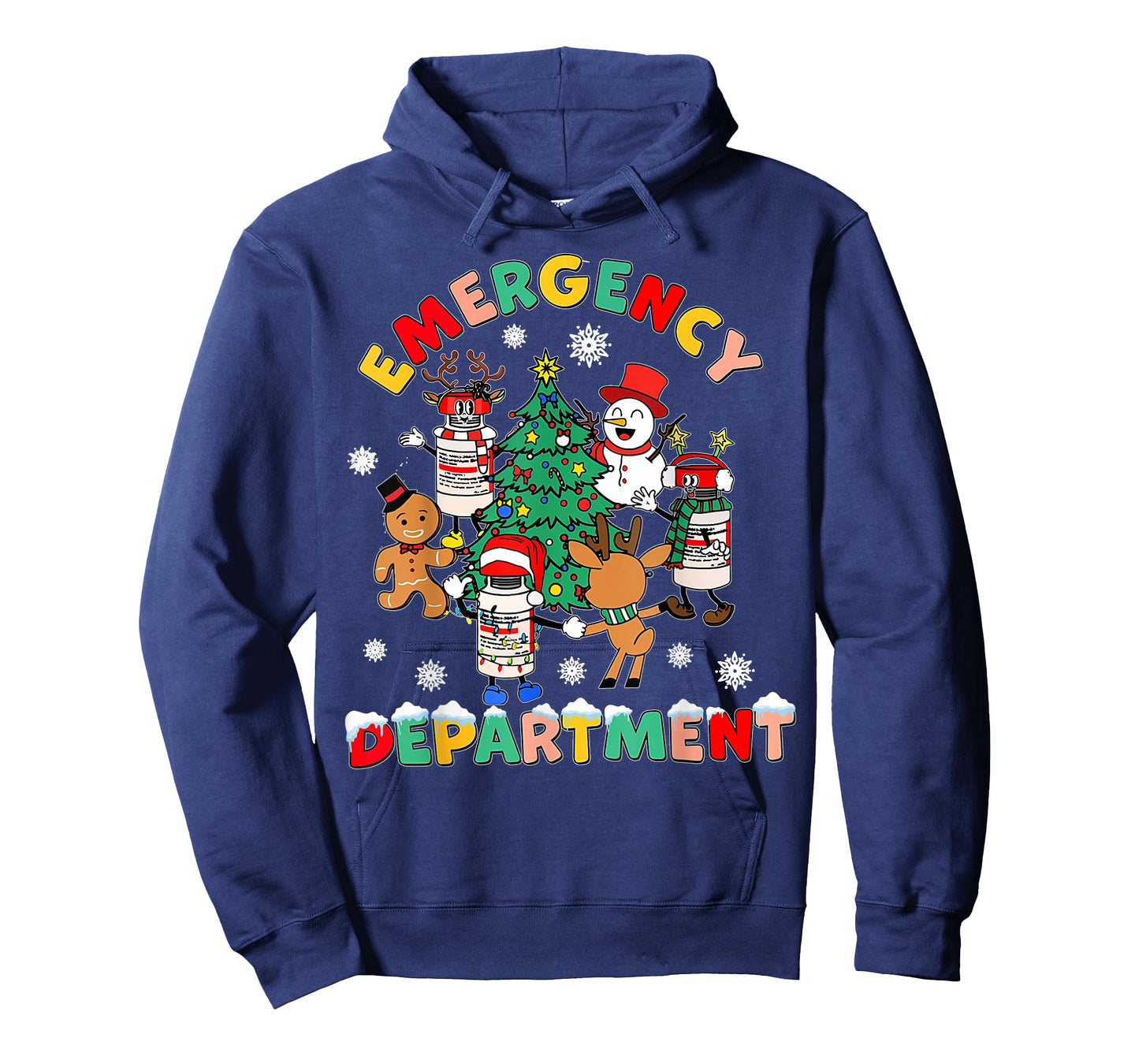 Emergency Department Christmas Santa ER Crew Nurse T-Shirt