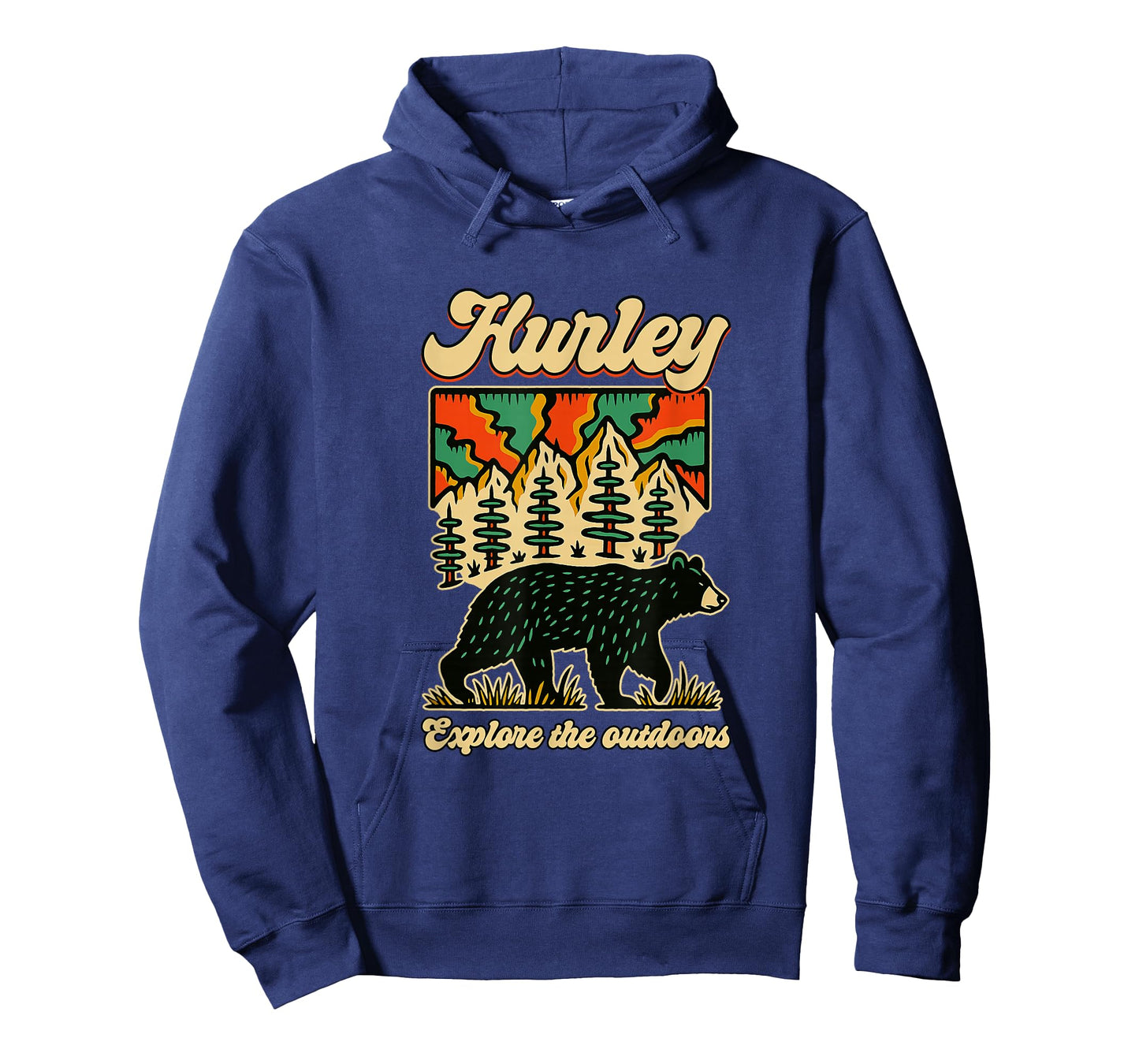 Hurley Virginia Outdoors Black Bear in The Mountains Retro T-Shirt