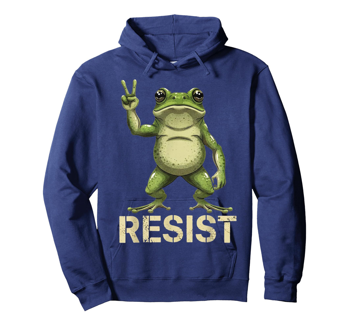 Realistic Frog Resist Protest Peace Sign Funny Activism T-Shirt