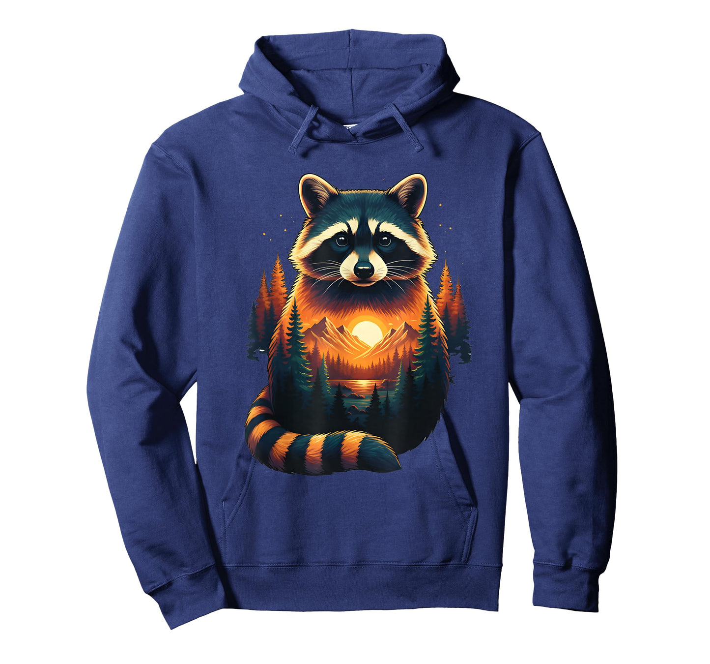 Raccoon Forest Nature Lover Mountains Hiking Camping T-Shirt