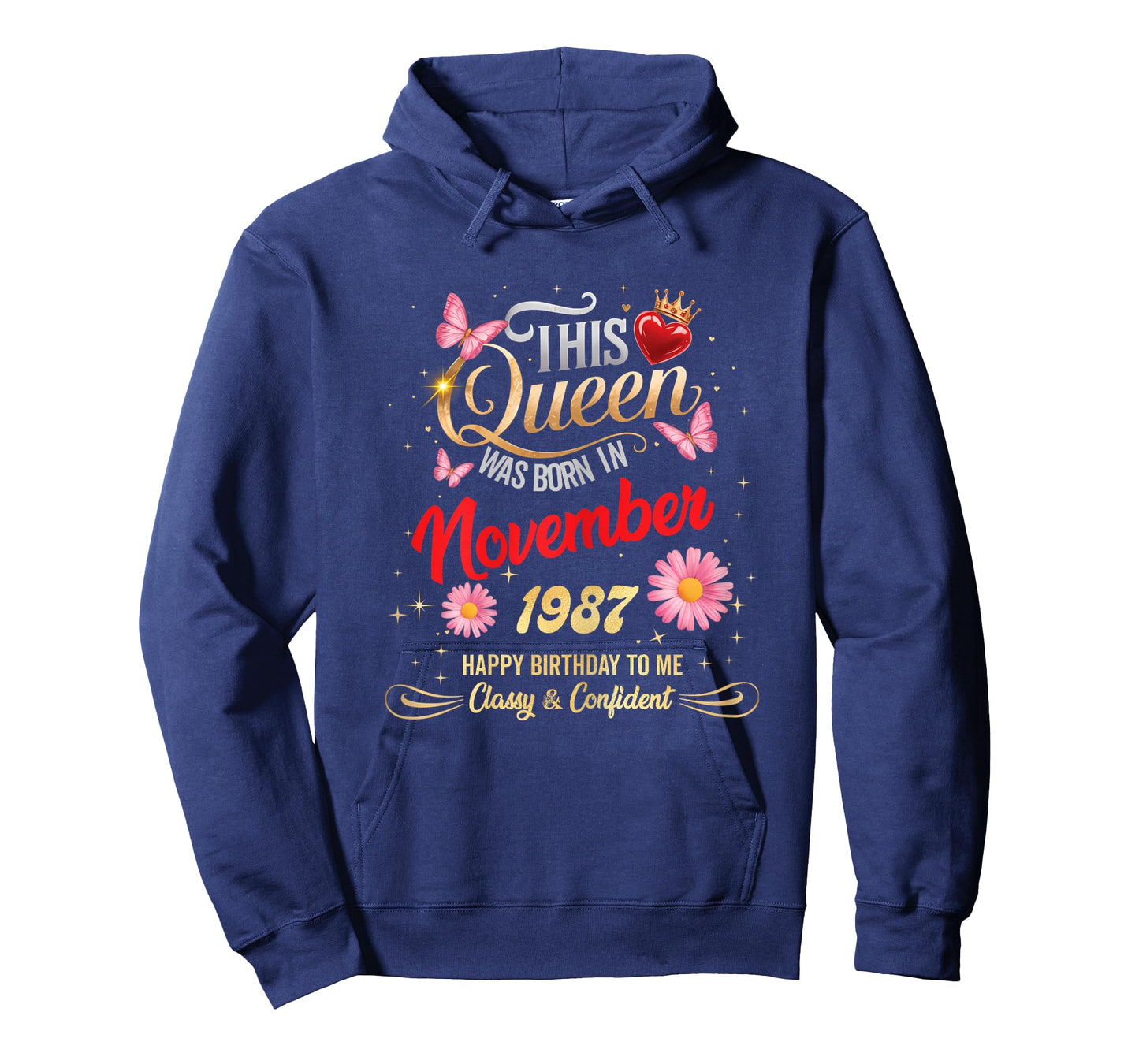 This Queen was Born in November 1987 November 1987 Birthday T-Shirt