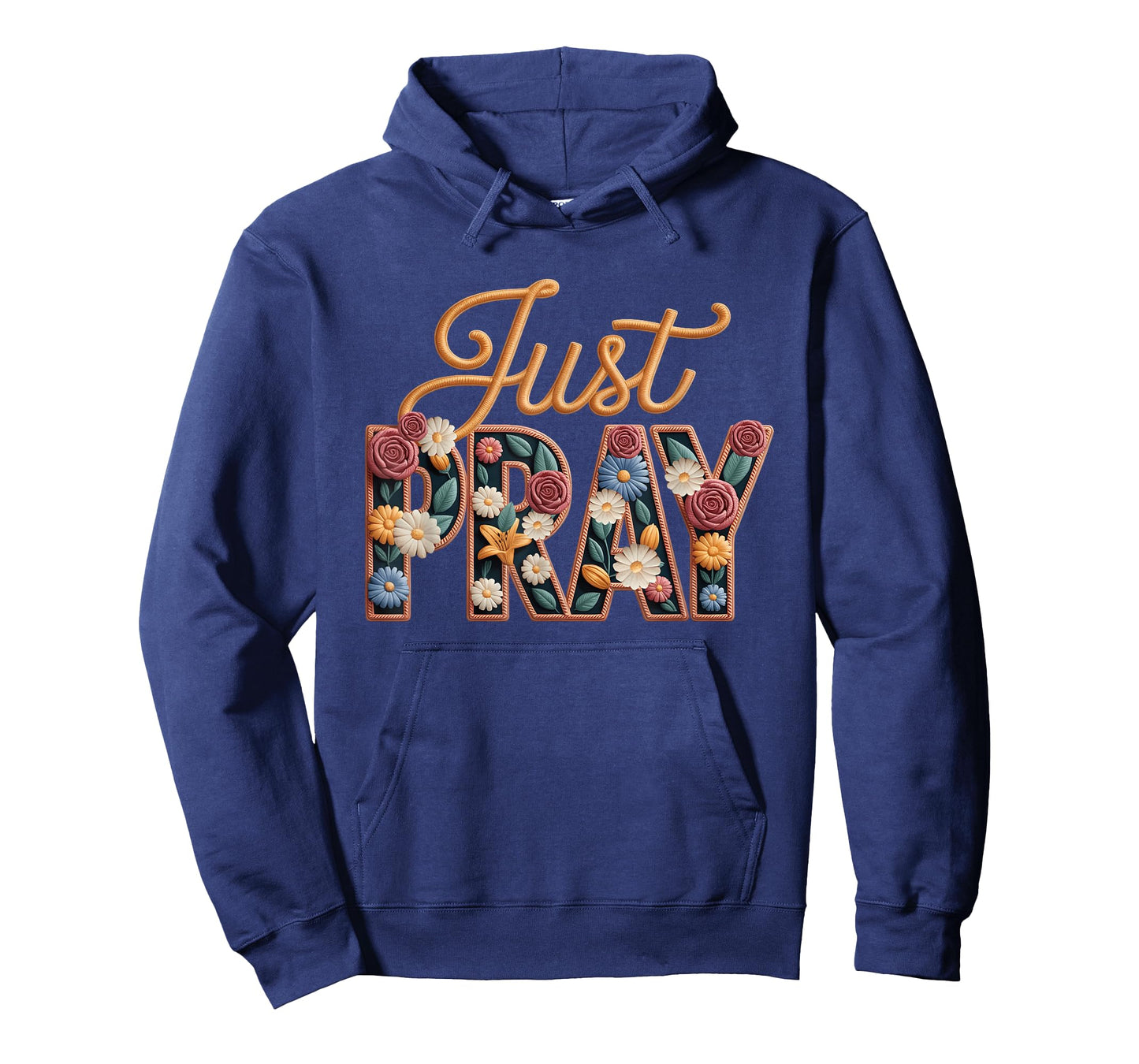 Just-Pray Crochet Christian Quote Jesus Faith Bible Verse T-Shirt