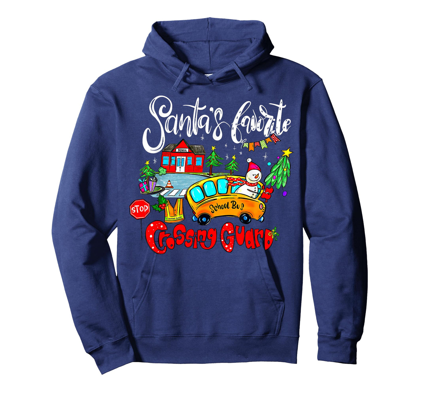 Santa’s Favorite Crossing Guards Christmas Occupational T-Shirt
