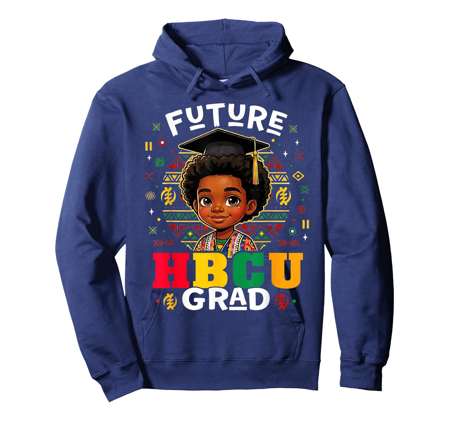 Future HBCU Grad Kids Black Boy Afro Black History Month Kid T-Shirt