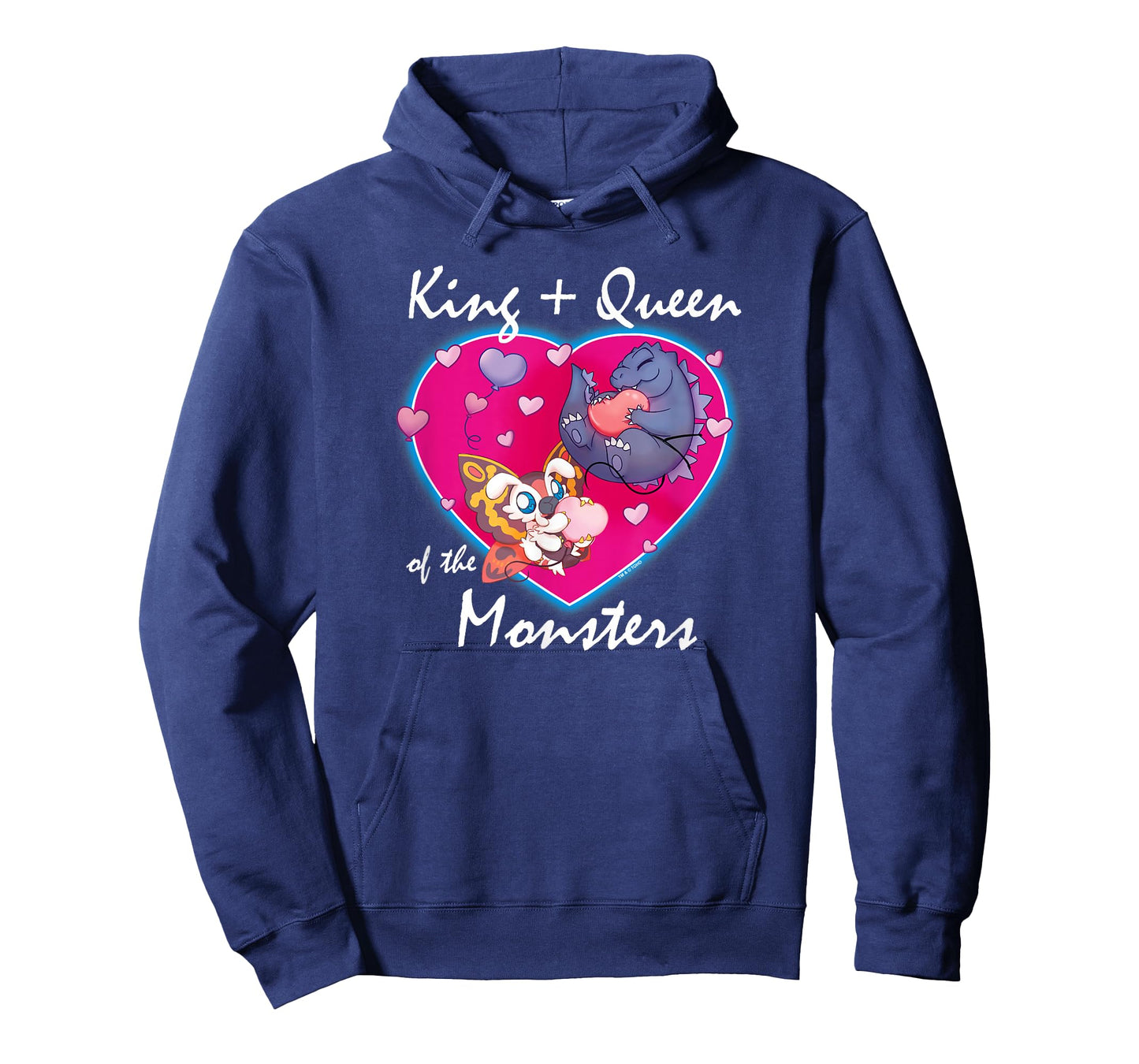 Godzilla King and Queen of Monster's Heart Cute Kaiju Movie T-Shirt