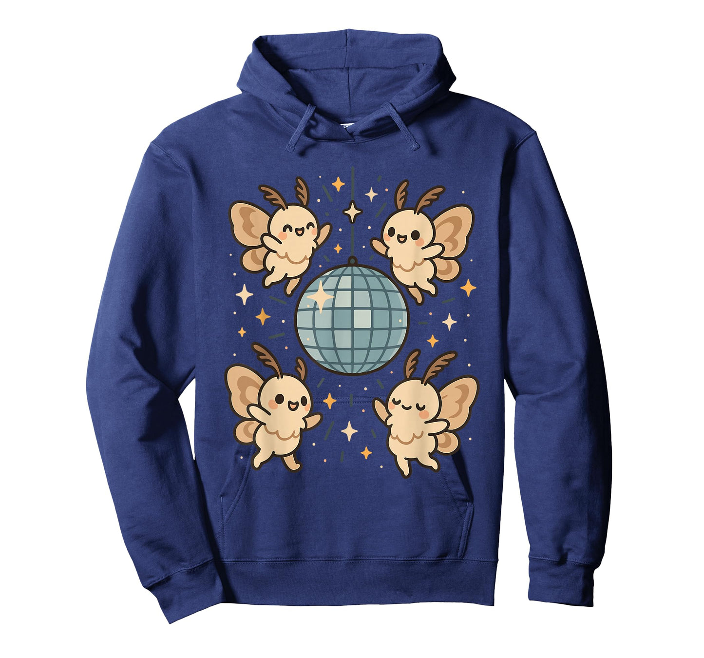 Disco Ball Funny Kawaii Moth Cute Insect Dancing Bug Party T-Shirt