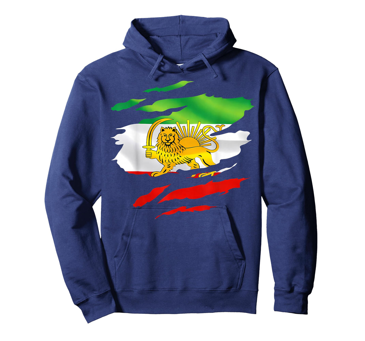 Iran Flag Map Lion Sun Sword Free Iran Support Women of Iran T-Shirt