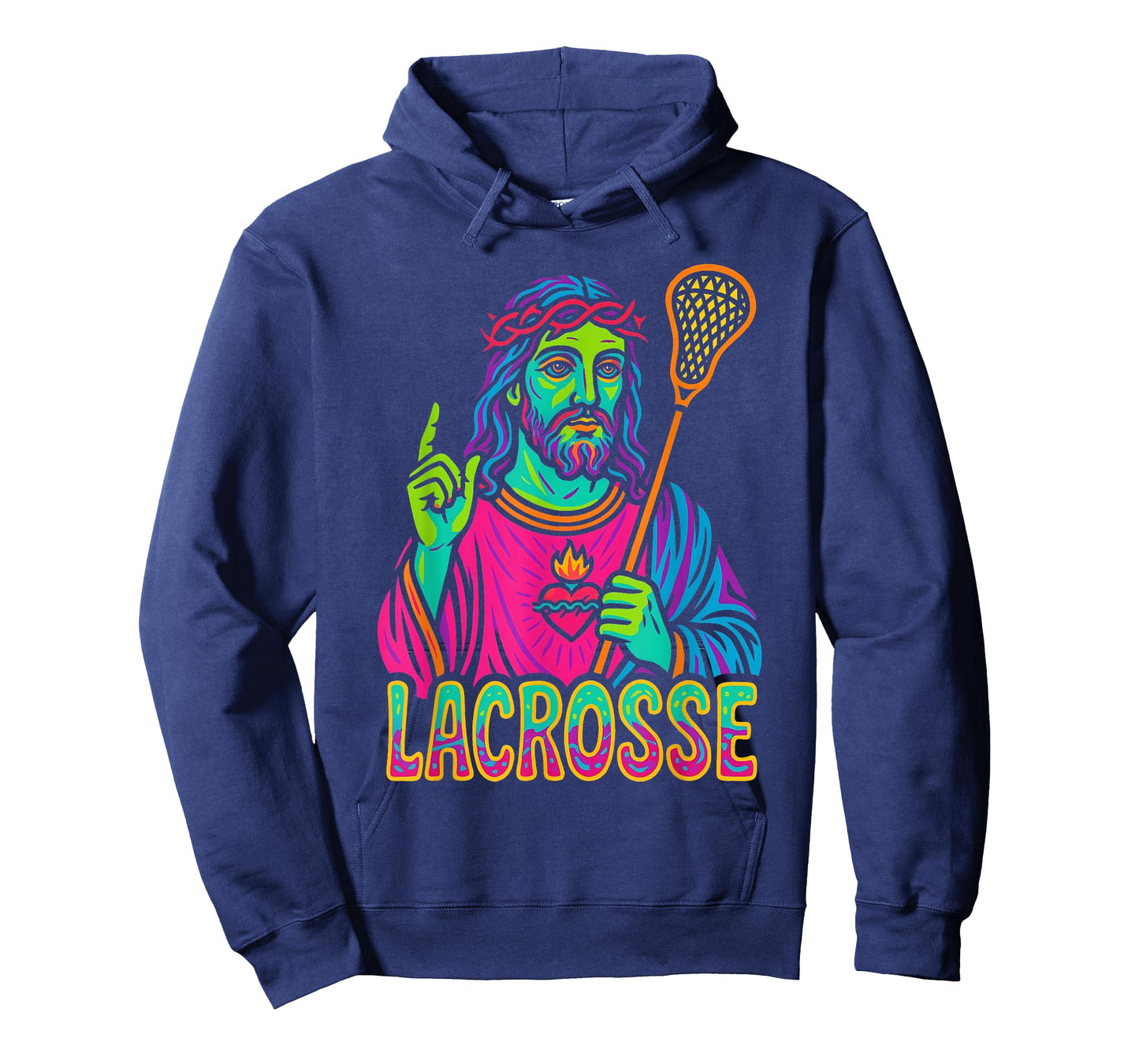 Jesus Lacrosse - Colorful Christian Lacrosse Lover T-Shirt