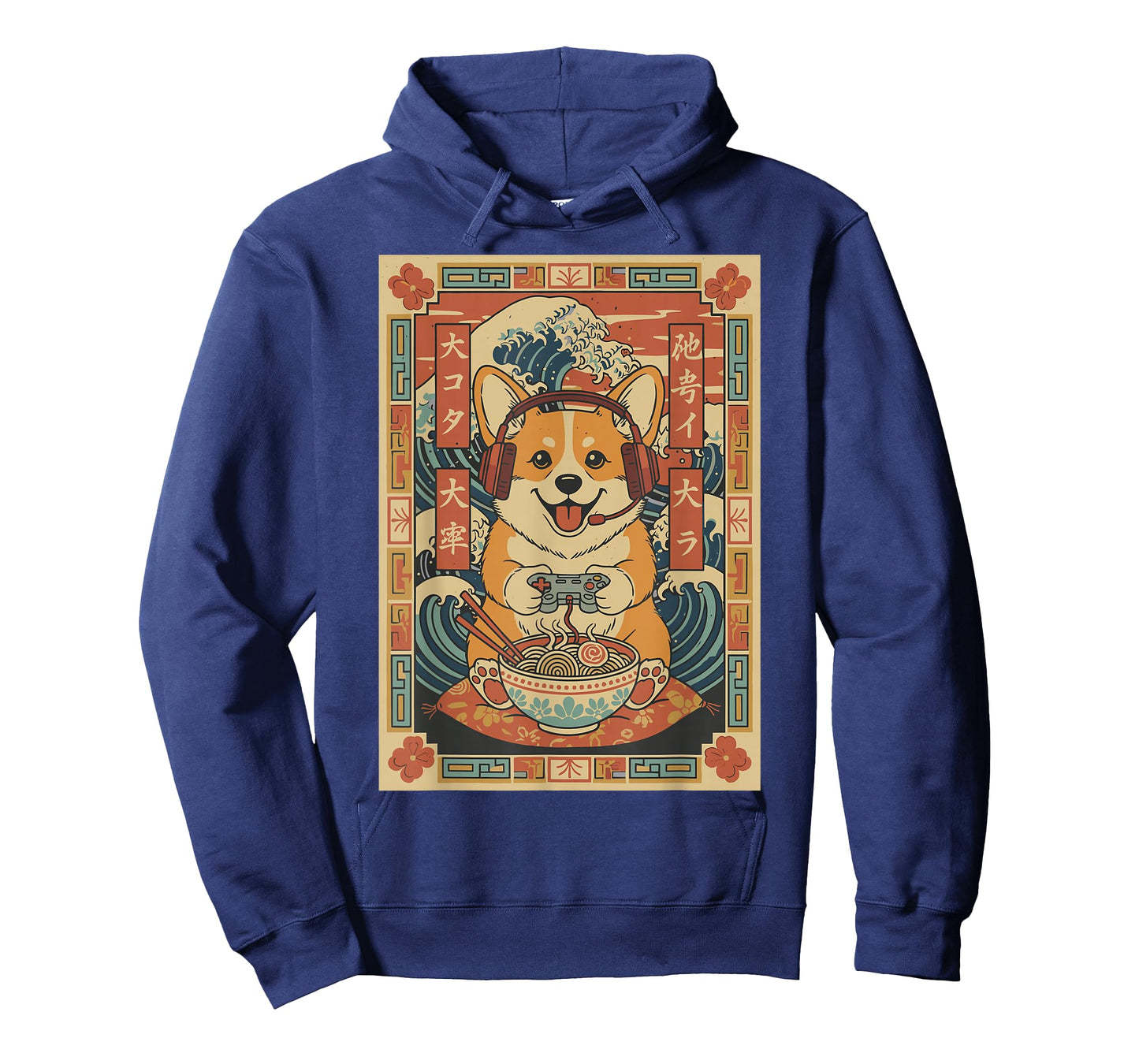 Cute Kawaii Gamer Corgi Dog Japanese Ramen Gaming Boys Kids T-Shirt