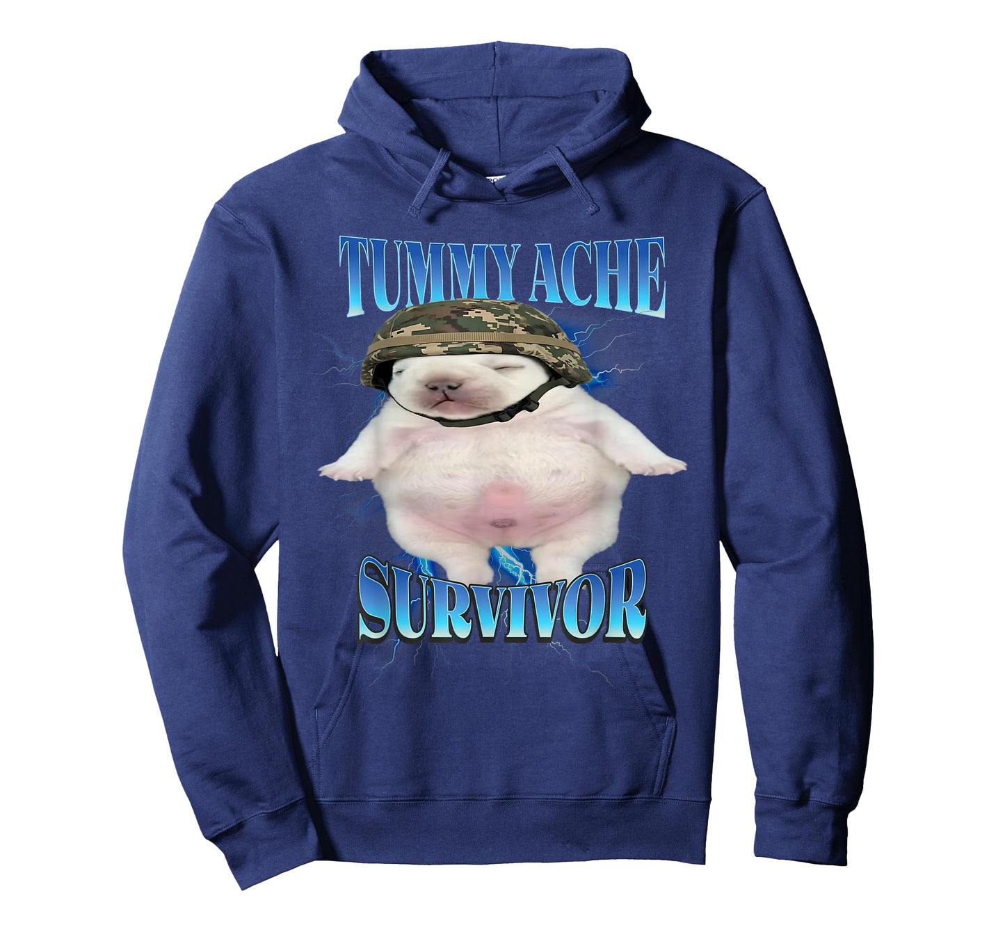 Tummy Ache Survivor Funny Pibble Graphic Meme Brainrot T-Shirt